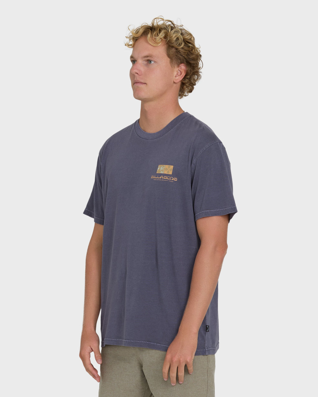 Billabong Glyph Wave Washed Premium Short Sleeve Cotton T-Shirt - Greystone