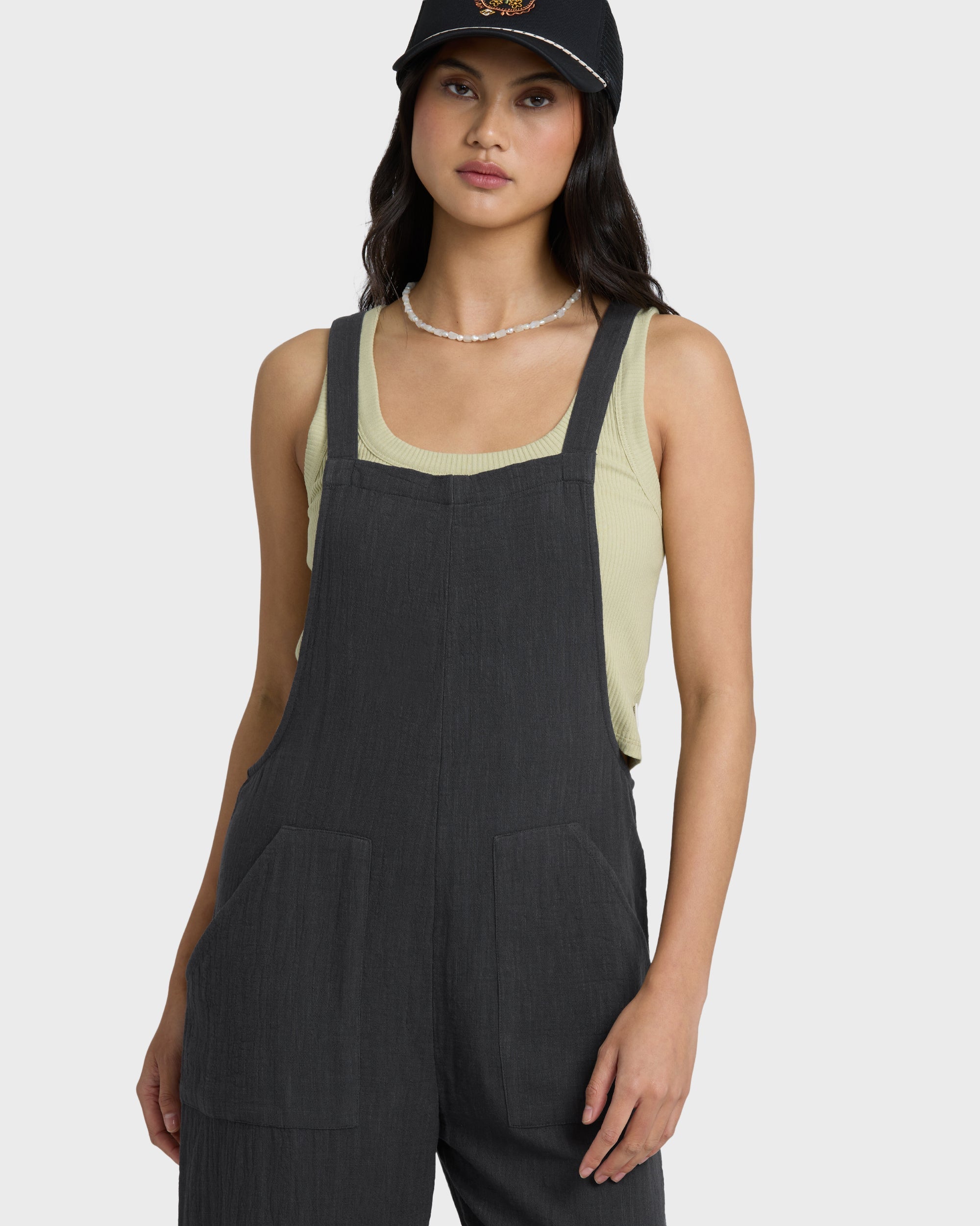 Billabong Pacific Time Jumpsuit - Black Sands
