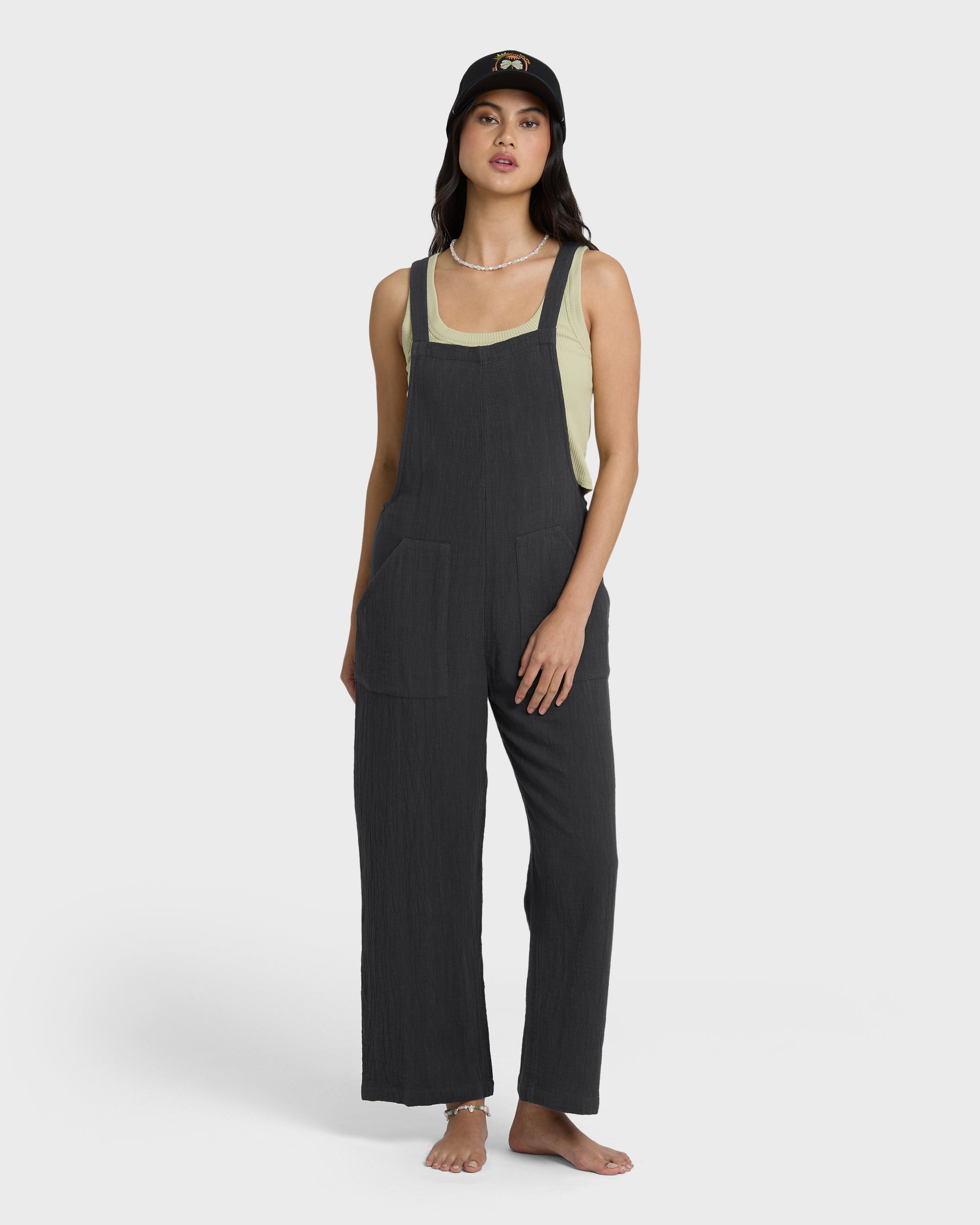 Billabong Pacific Time Jumpsuit - Black Sands