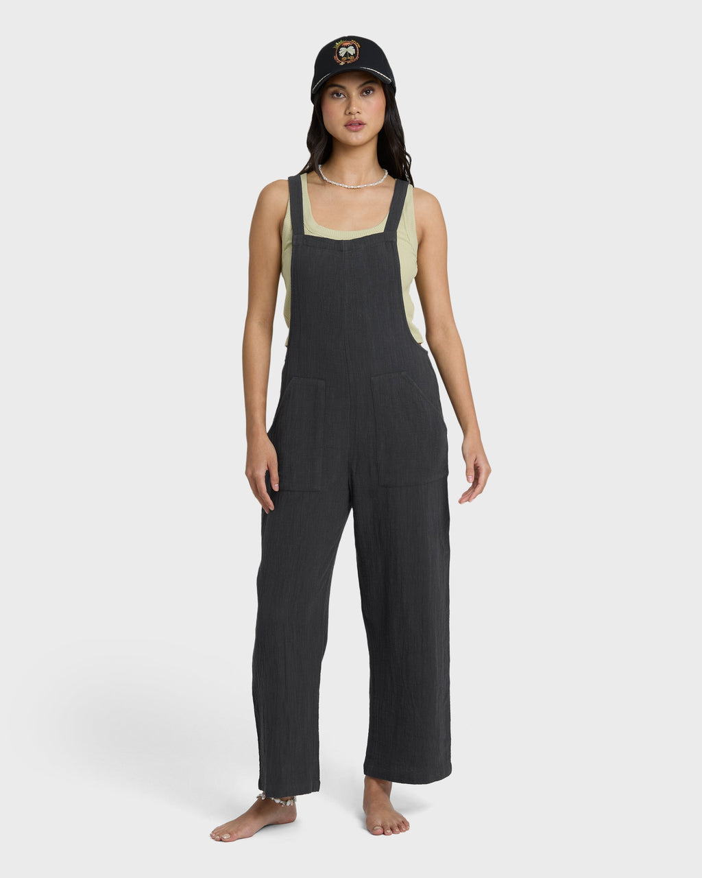 Billabong Pacific Time Jumpsuit - Black Sands