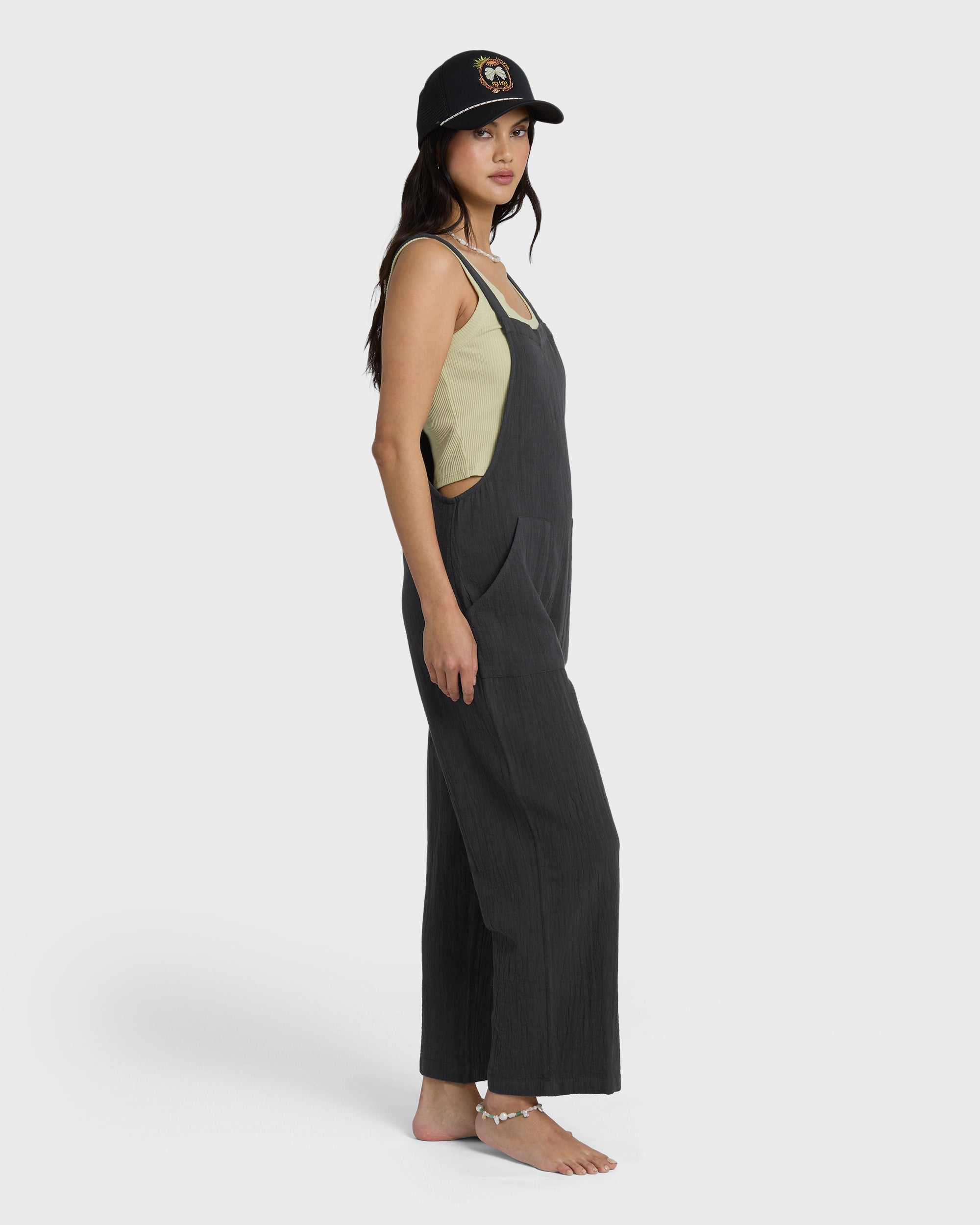 Billabong Pacific Time Jumpsuit - Black Sands