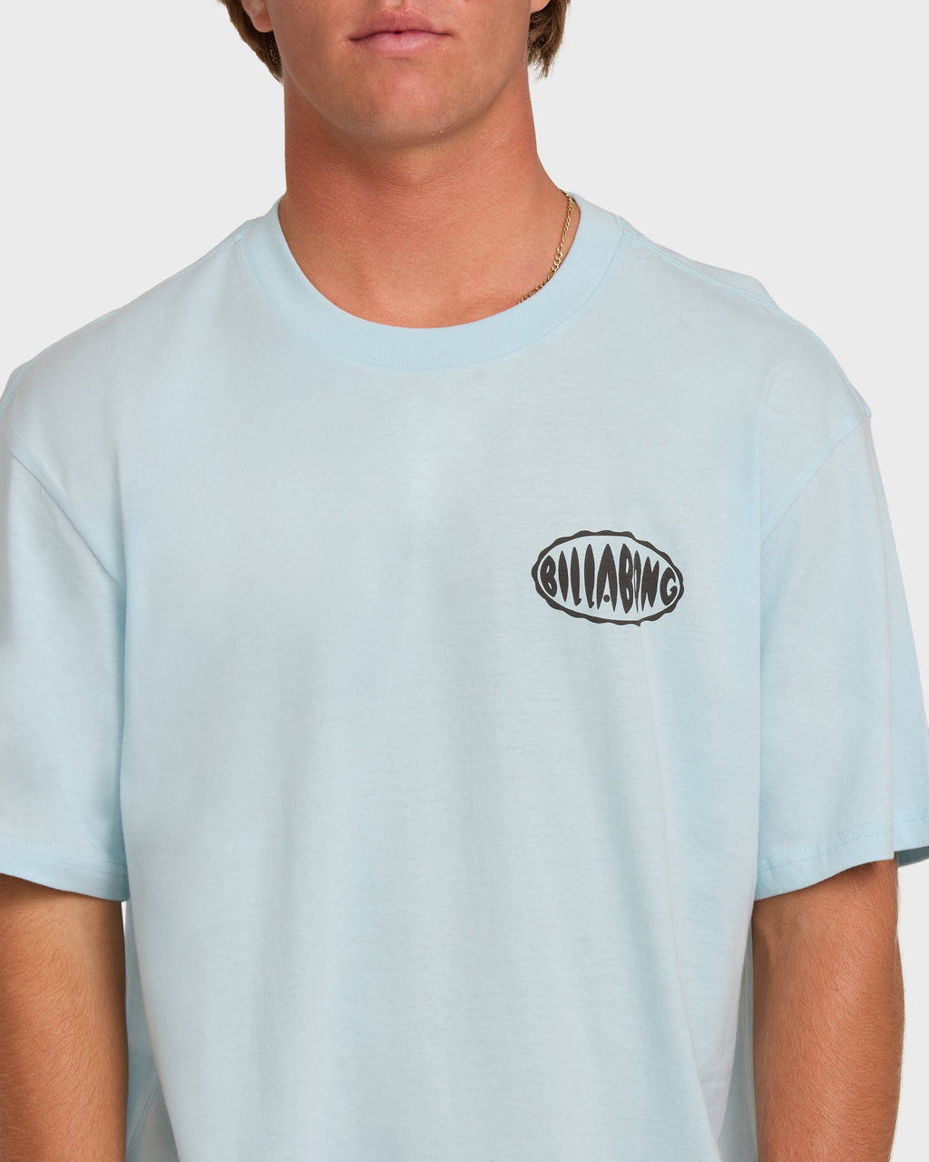 Billabong Nanda Ormond Burleigh Heads Premium Short Sleeve Cotton T-Shirt - Coastal Blue