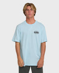 Billabong Nanda Ormond Burleigh Heads Premium Short Sleeve Cotton T-Shirt - Coastal Blue