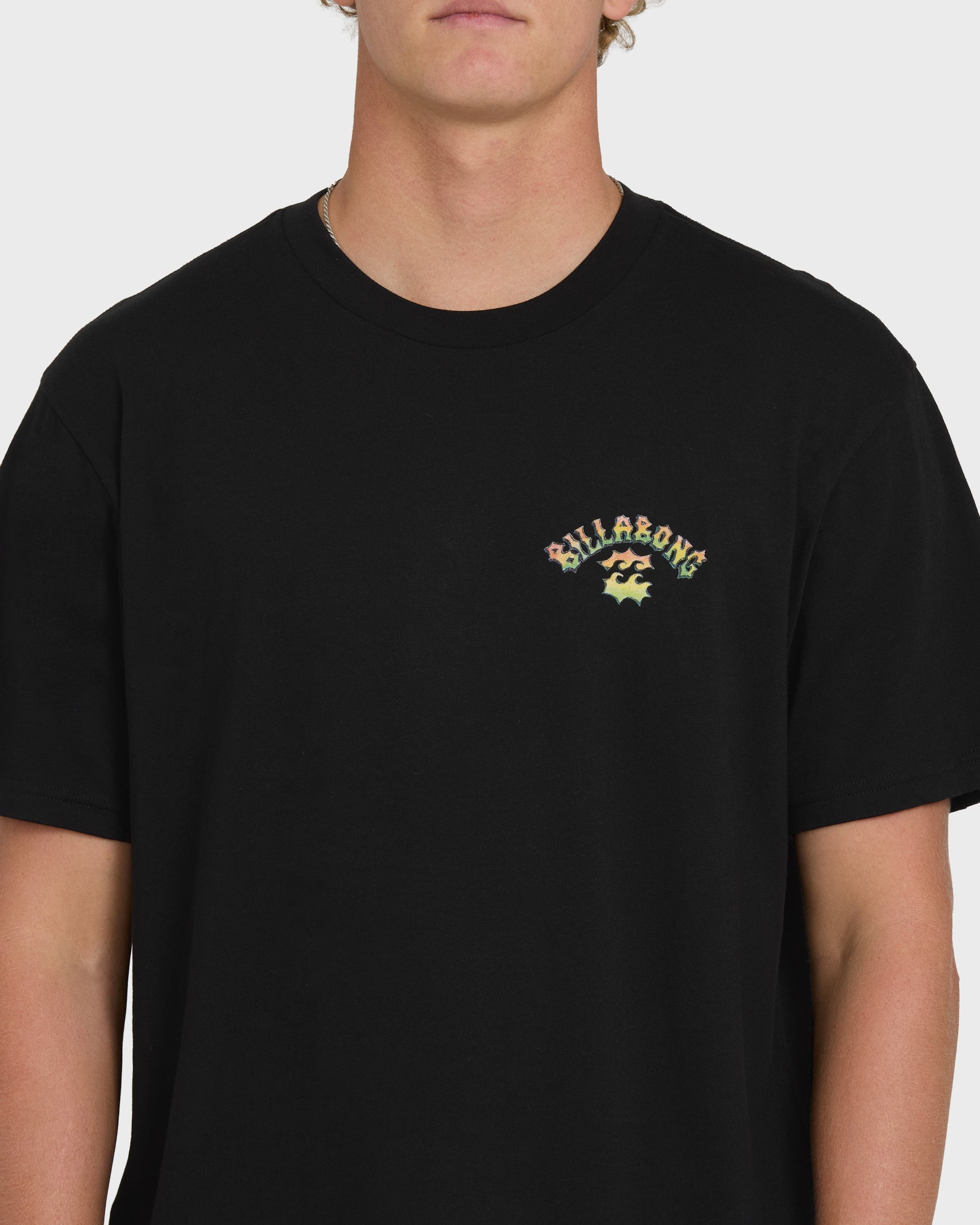 Billabong Nanda Ormond Occy Premium Short Sleeve Knit Graphic T-Shirt - Black