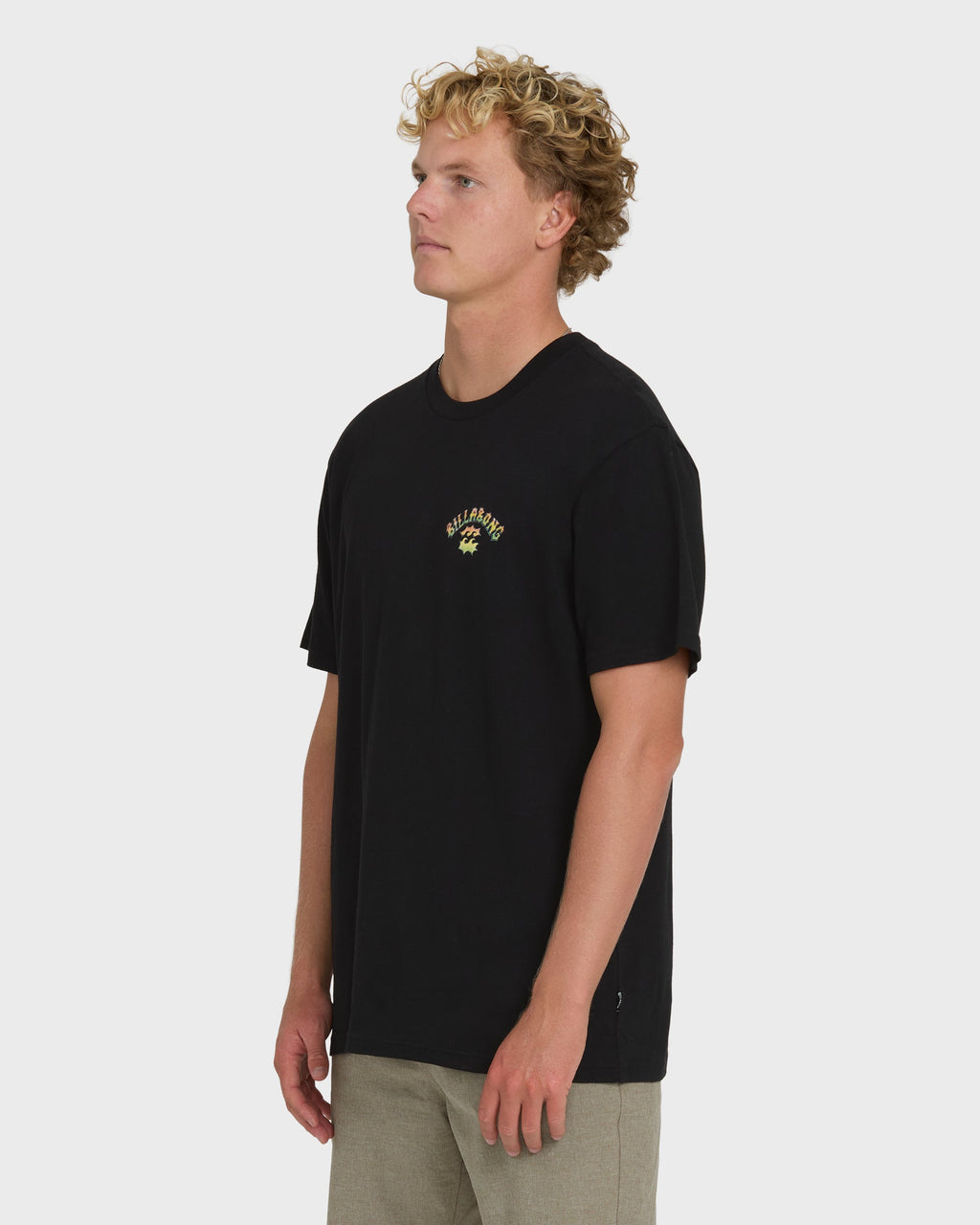 Billabong Nanda Ormond Occy Premium Short Sleeve Knit Graphic T-Shirt - Black
