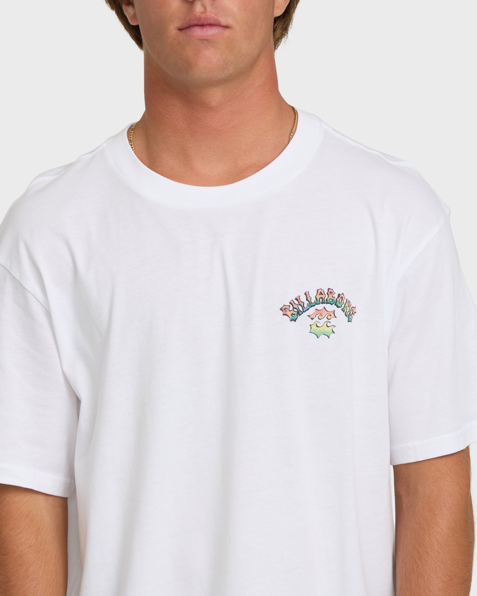 Billabong Nanda Ormond Occy Premium Short Sleeve Knit Graphic T-Shirt - White
