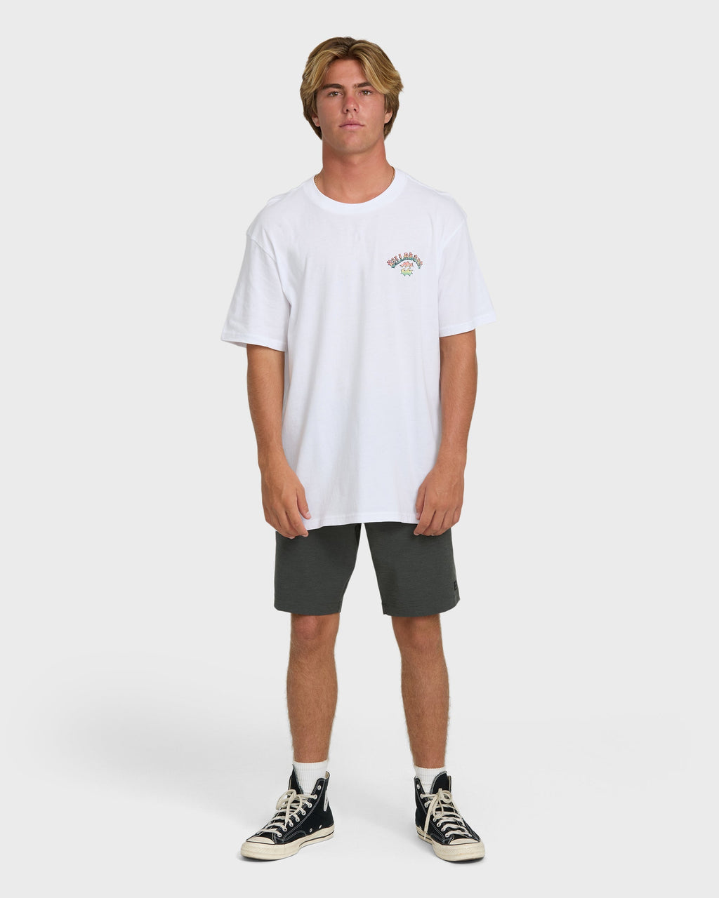 Billabong Nanda Ormond Occy Premium Short Sleeve Knit Graphic T-Shirt - White