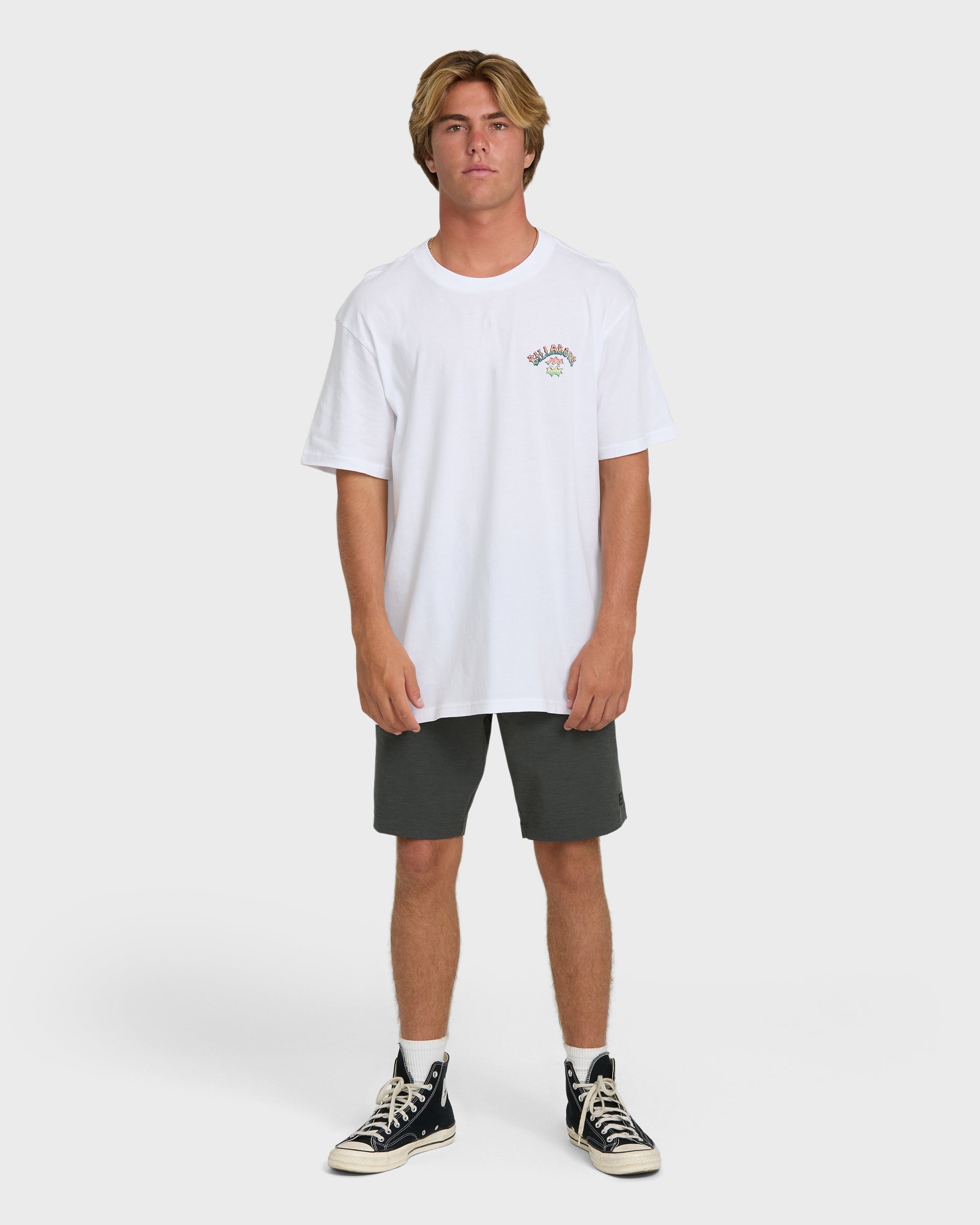 Billabong Nanda Ormond Occy Premium Short Sleeve Knit Graphic T-Shirt - White