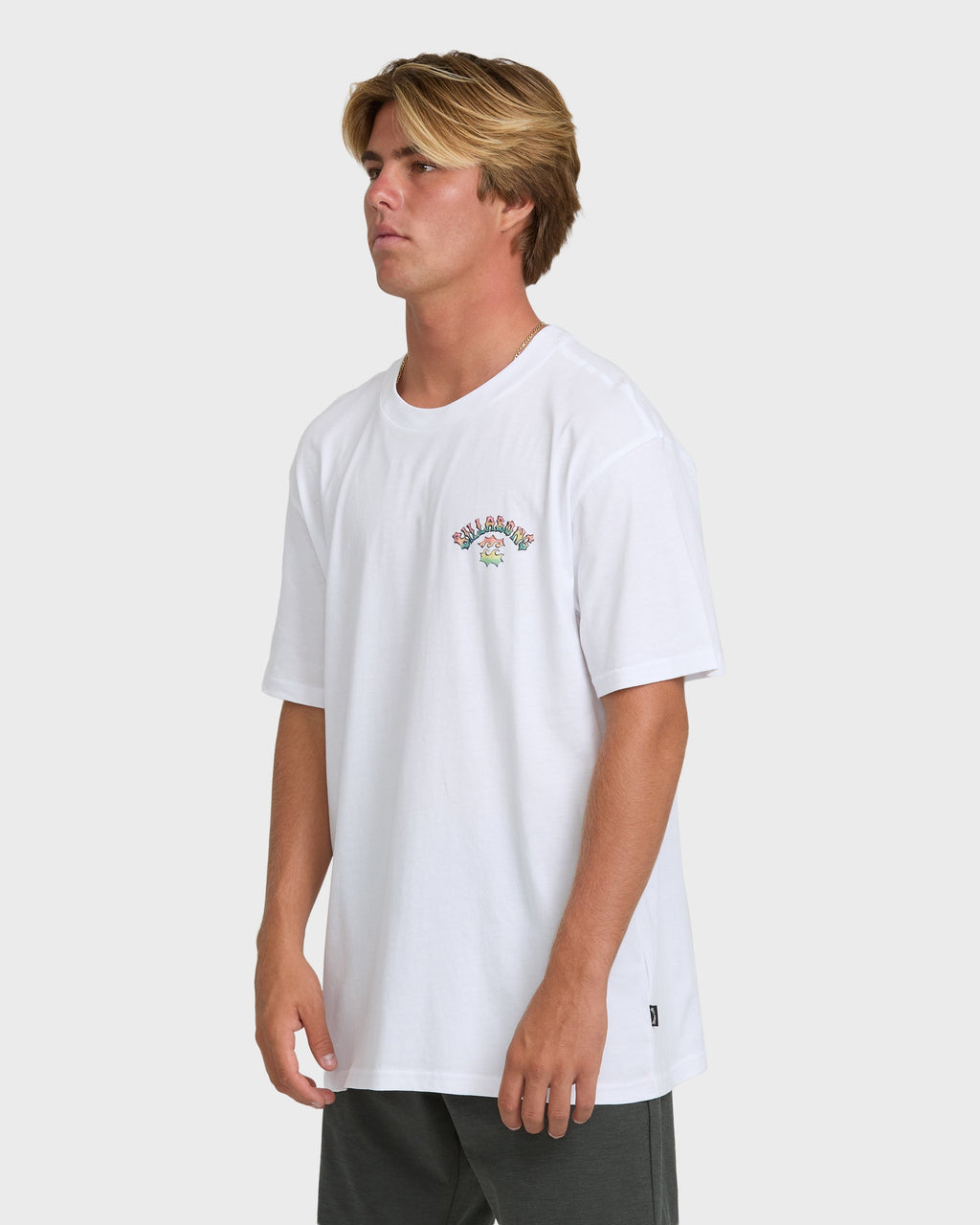Billabong Nanda Ormond Occy Premium Short Sleeve Knit Graphic T-Shirt - White