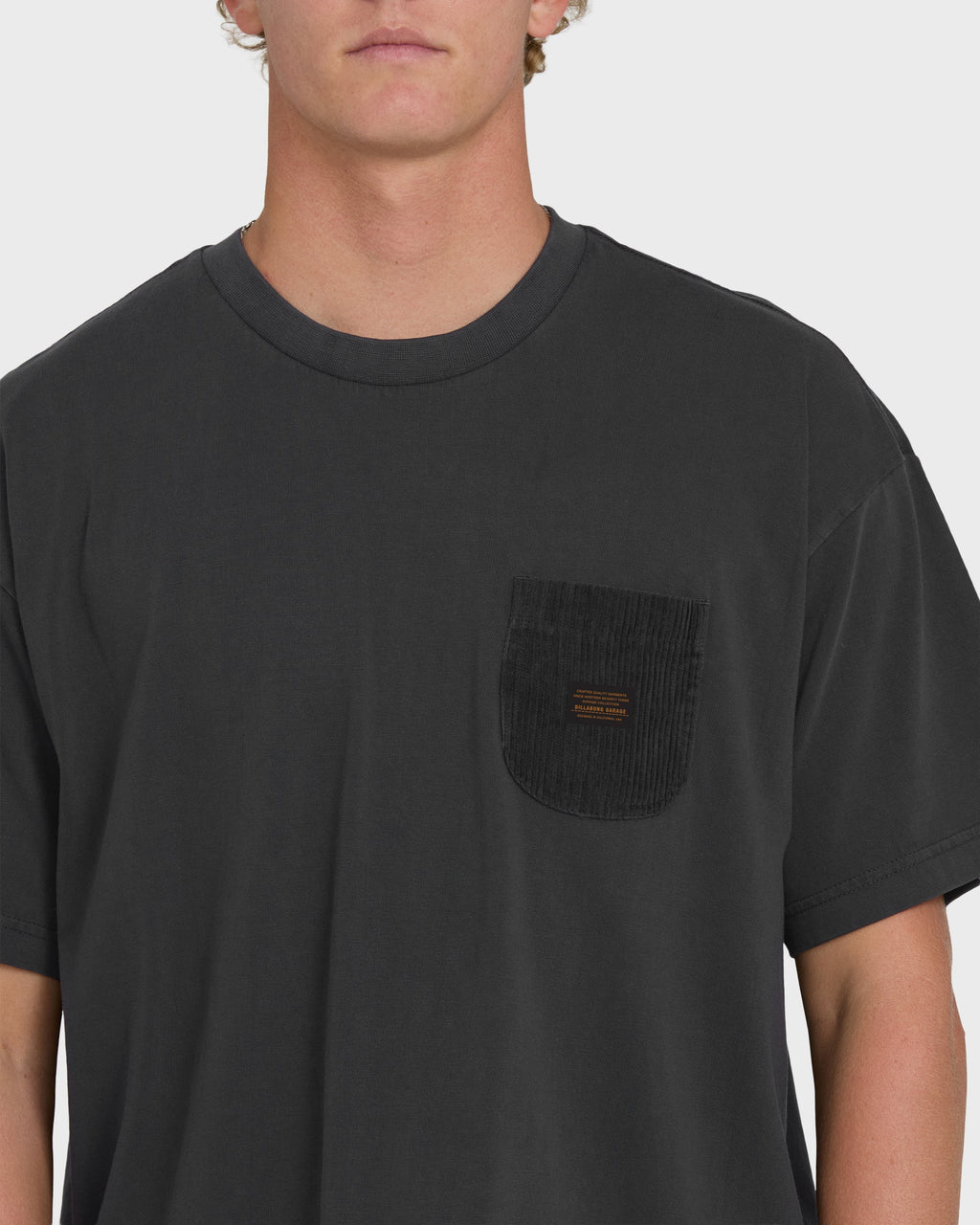 Billabong Brunswick Garage Short Sleeve Knit T-Shirt - Washed Black