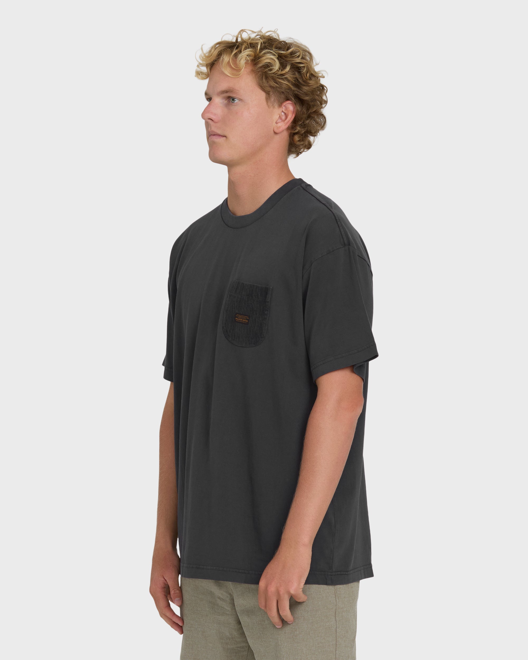 Billabong Brunswick Garage Short Sleeve Knit T-Shirt - Washed Black