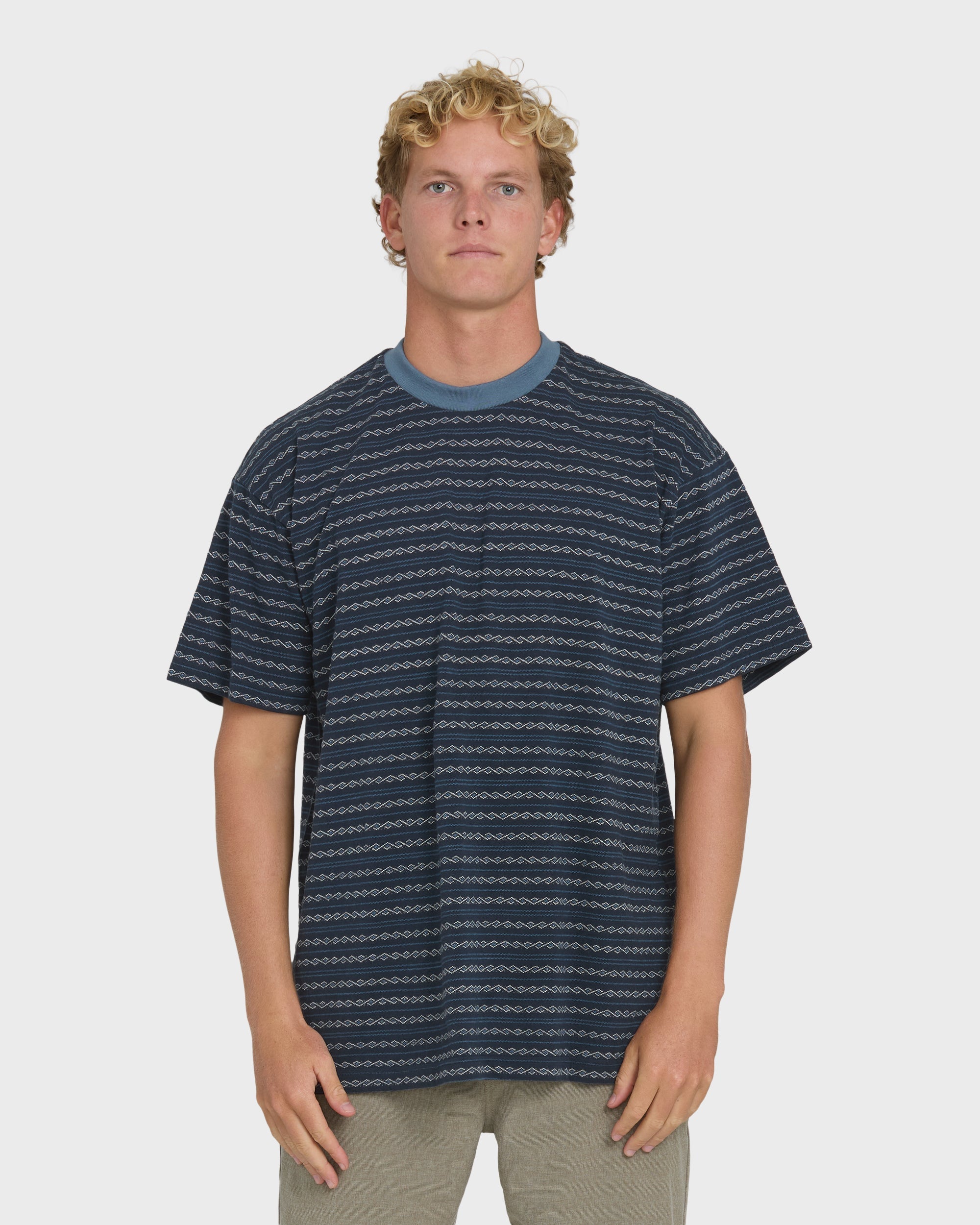 Billabong Garage Sandon Short Sleeve Knit T-Shirt - True Navy