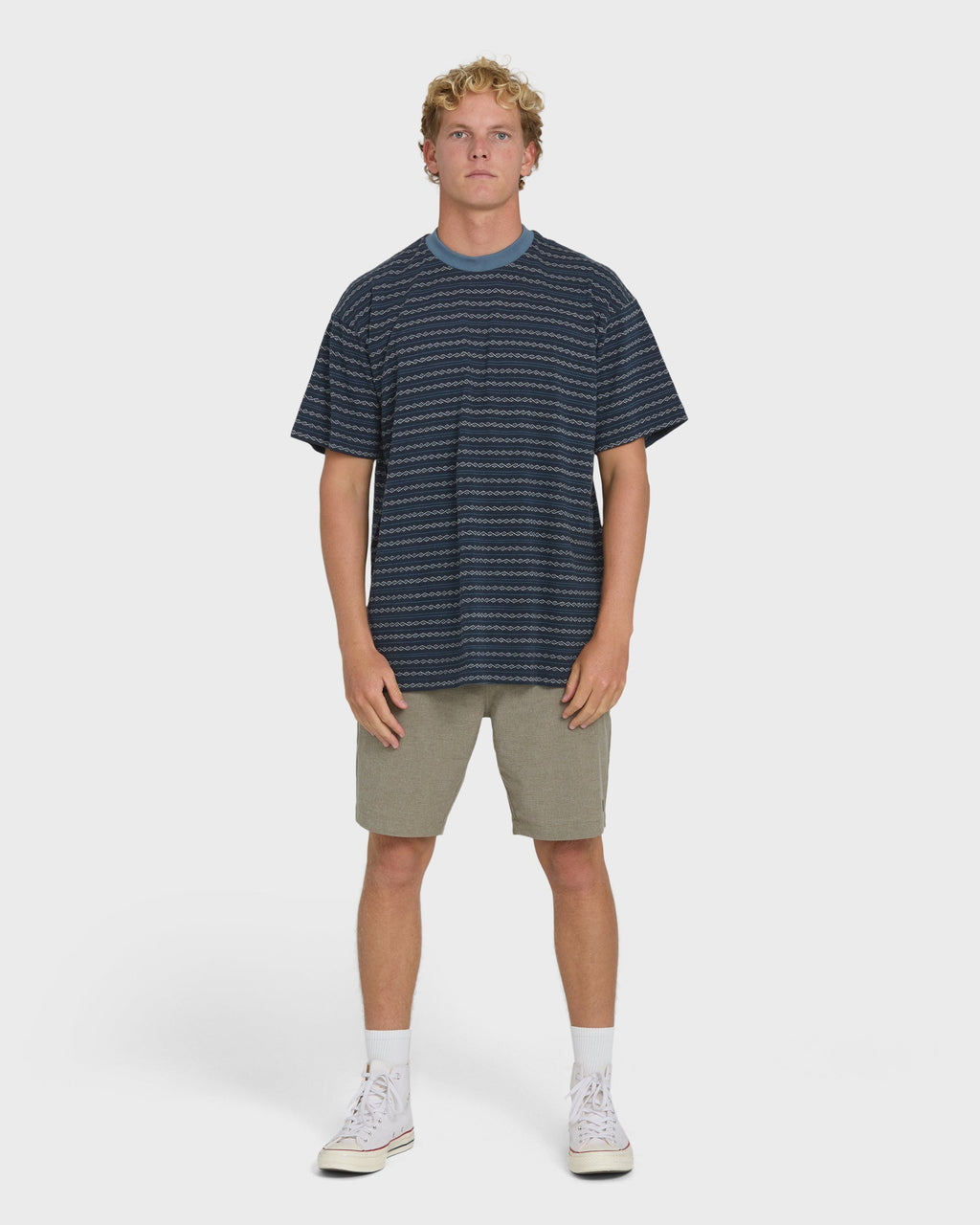 Billabong Garage Sandon Short Sleeve Knit T-Shirt - True Navy