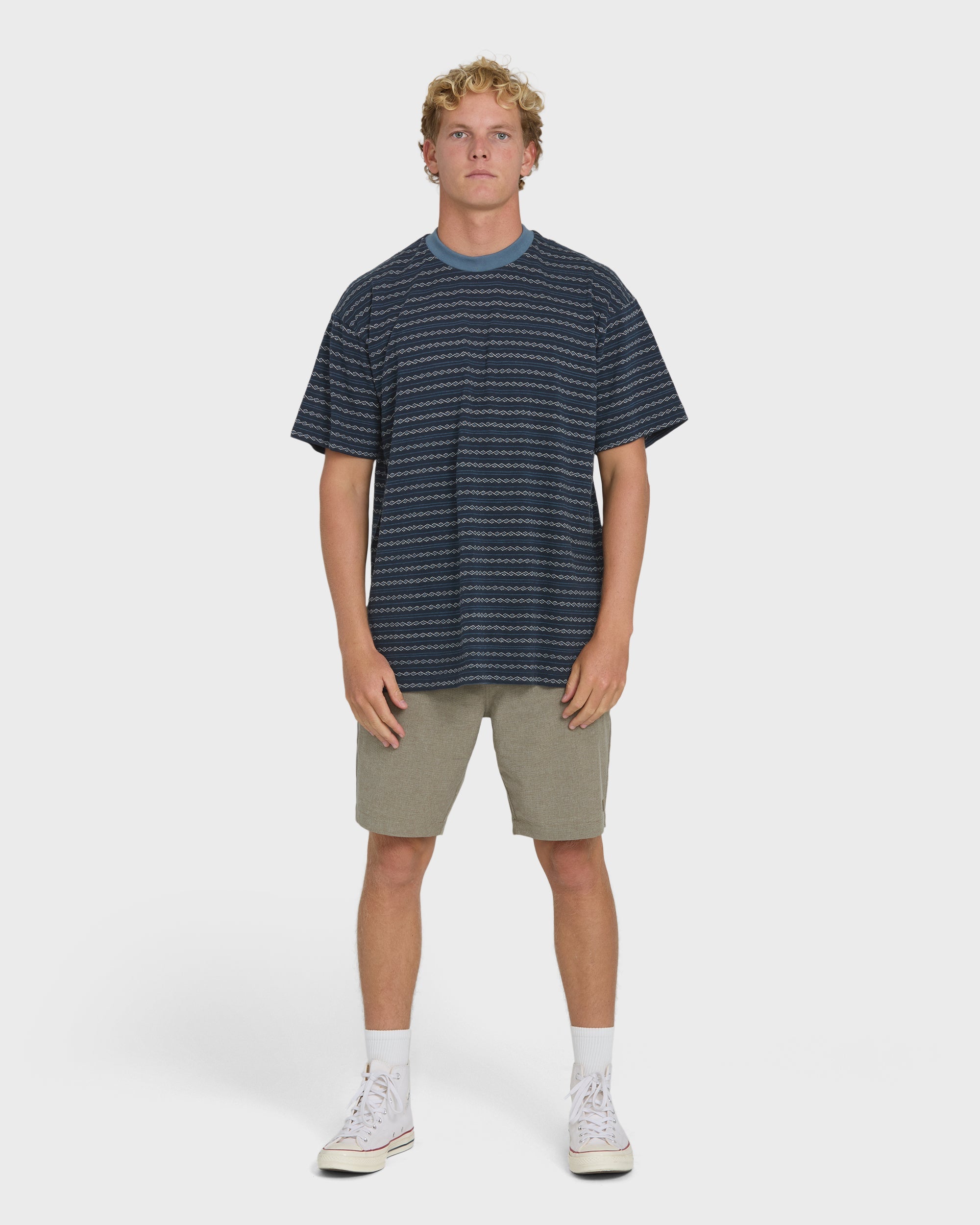 Billabong Garage Sandon Short Sleeve Knit T-Shirt - True Navy