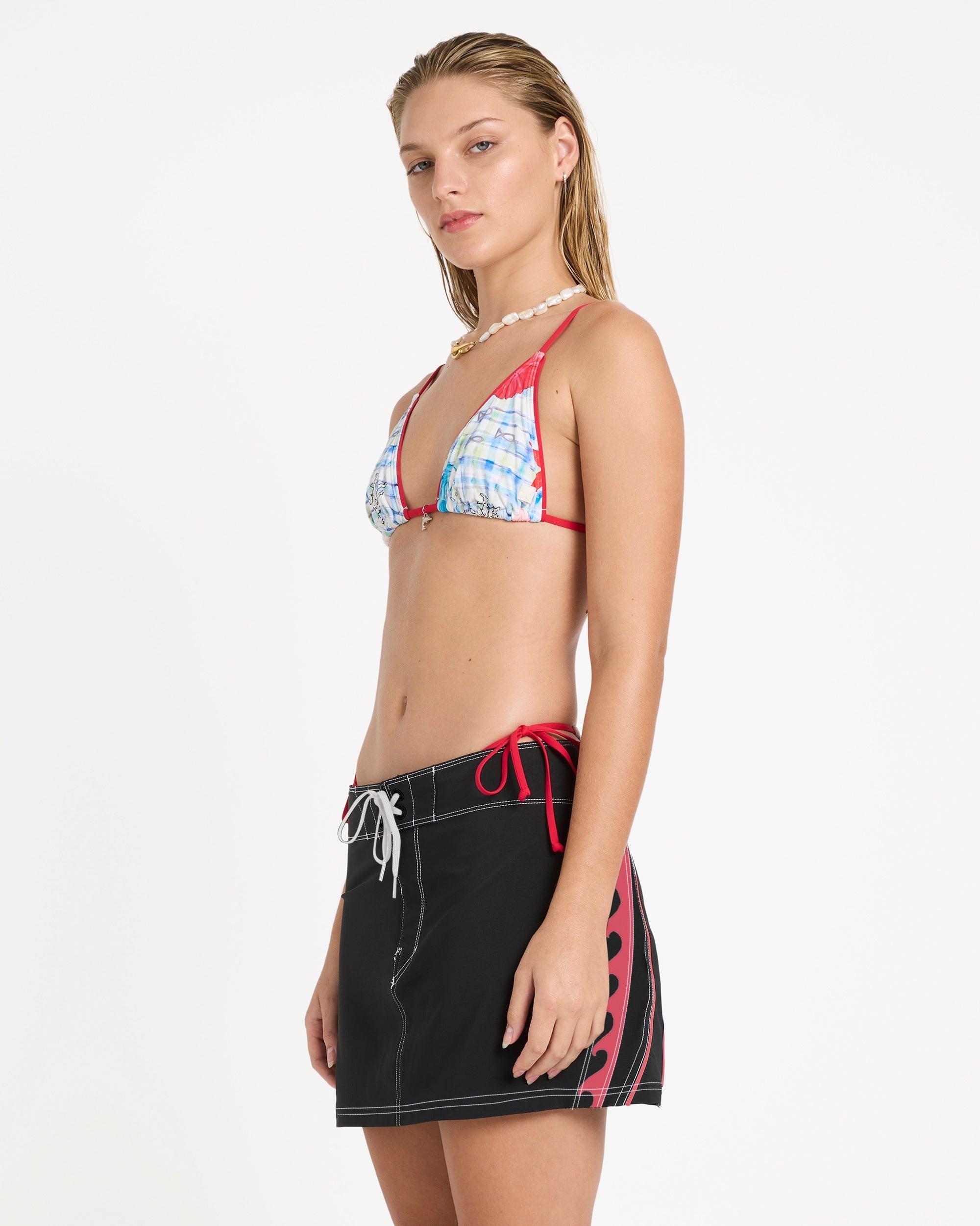 Billabong Lottie Hall Boardshort Skirt - Off Black