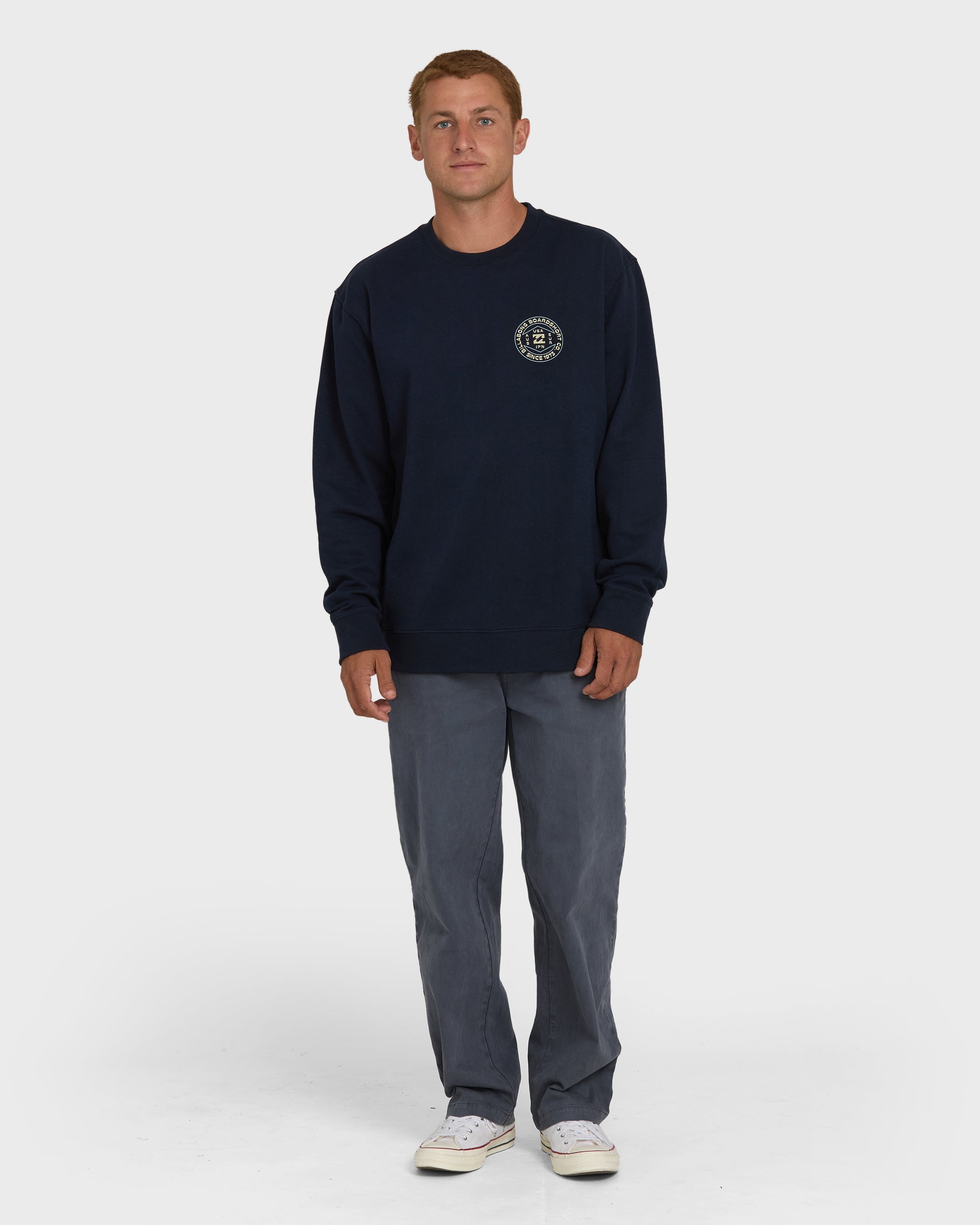 Billabong Rotation Crewneck Sweatshirt - Dark Navy