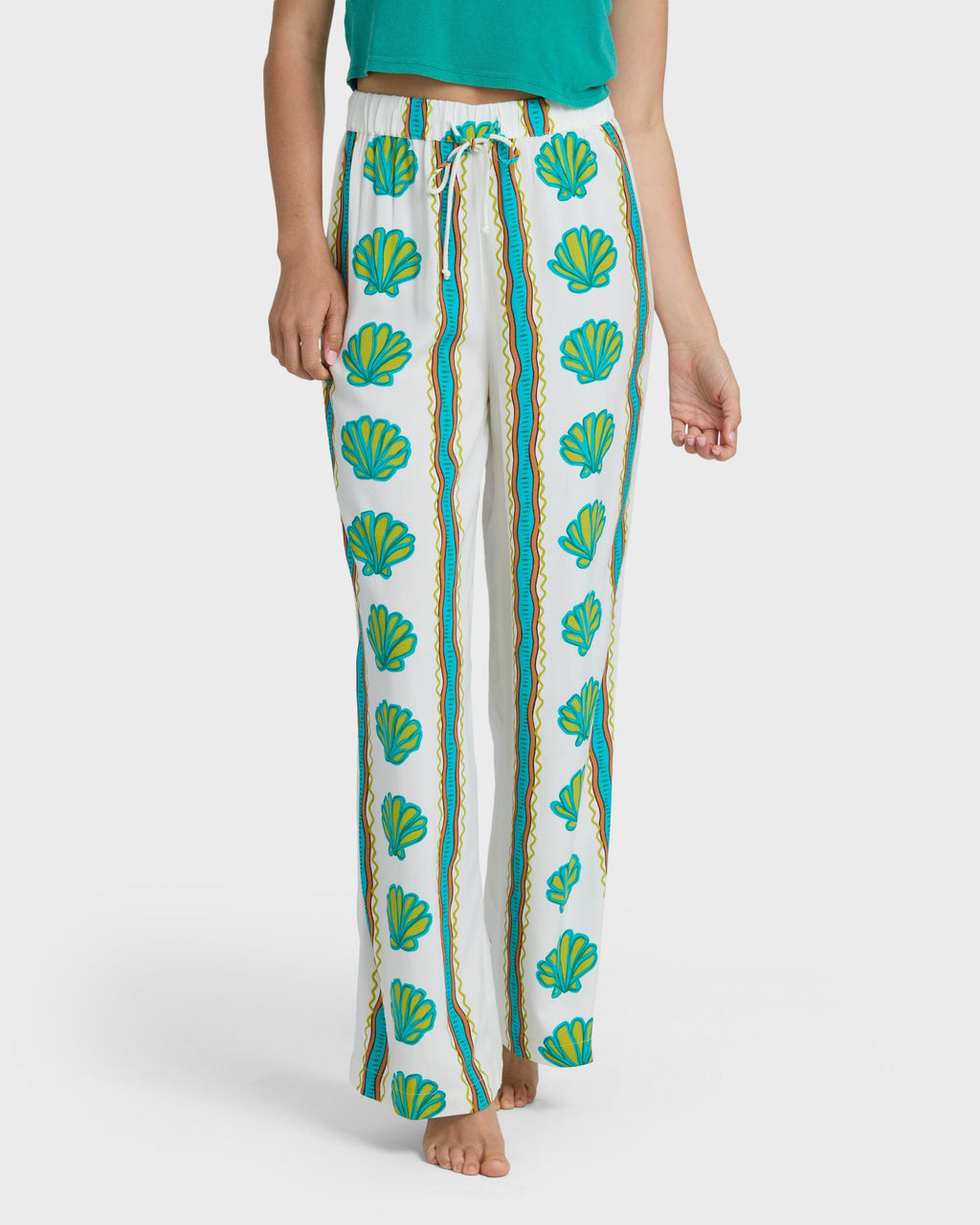 Billabong Coastal Crush Elastic Waist Pants - Salt Crystal