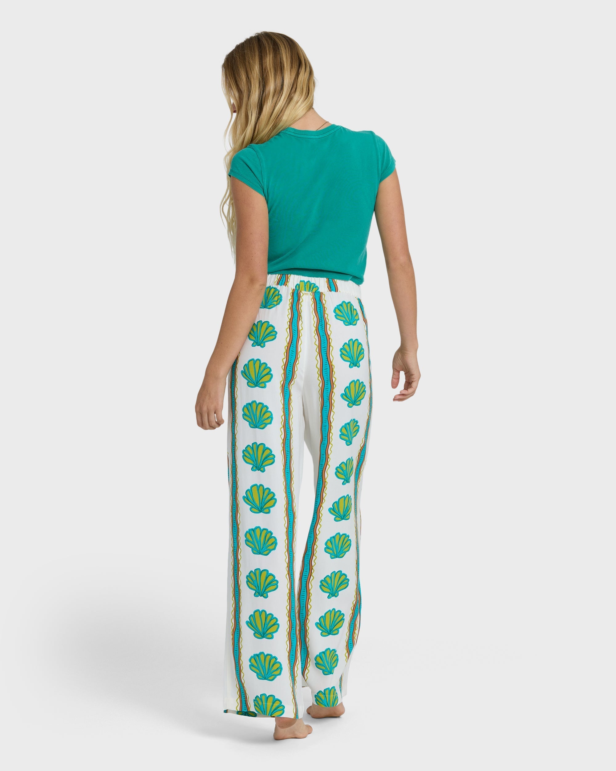 Billabong Coastal Crush Elastic Waist Pants - Salt Crystal
