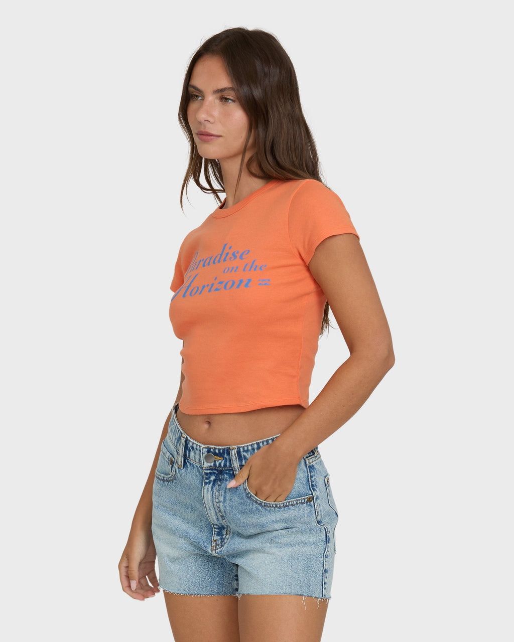 Billabong Paradise Horizon Short Sleeve T-Shirt - Saffron
