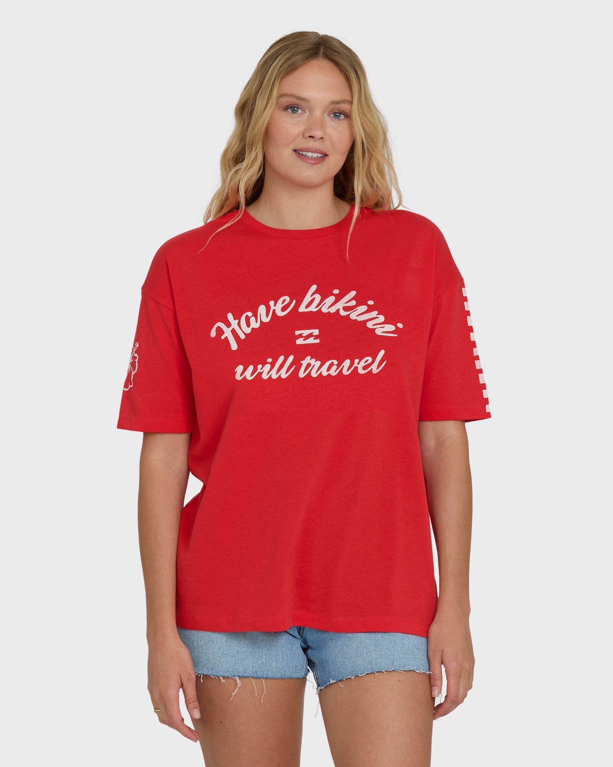 Billabong I Will Travel Short Sleeve Knit T-Shirt - Fiesta Red