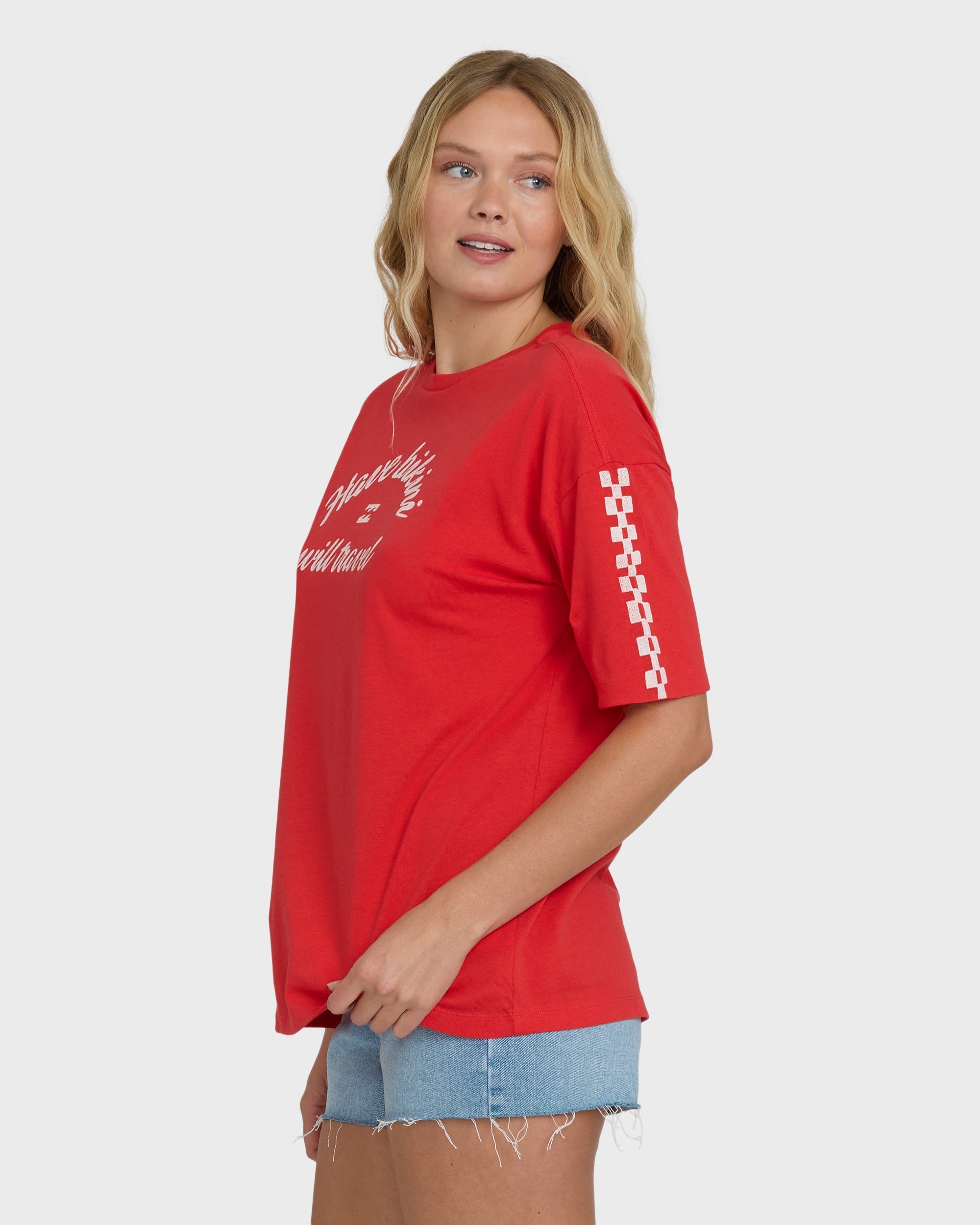Billabong I Will Travel Short Sleeve Knit T-Shirt - Fiesta Red