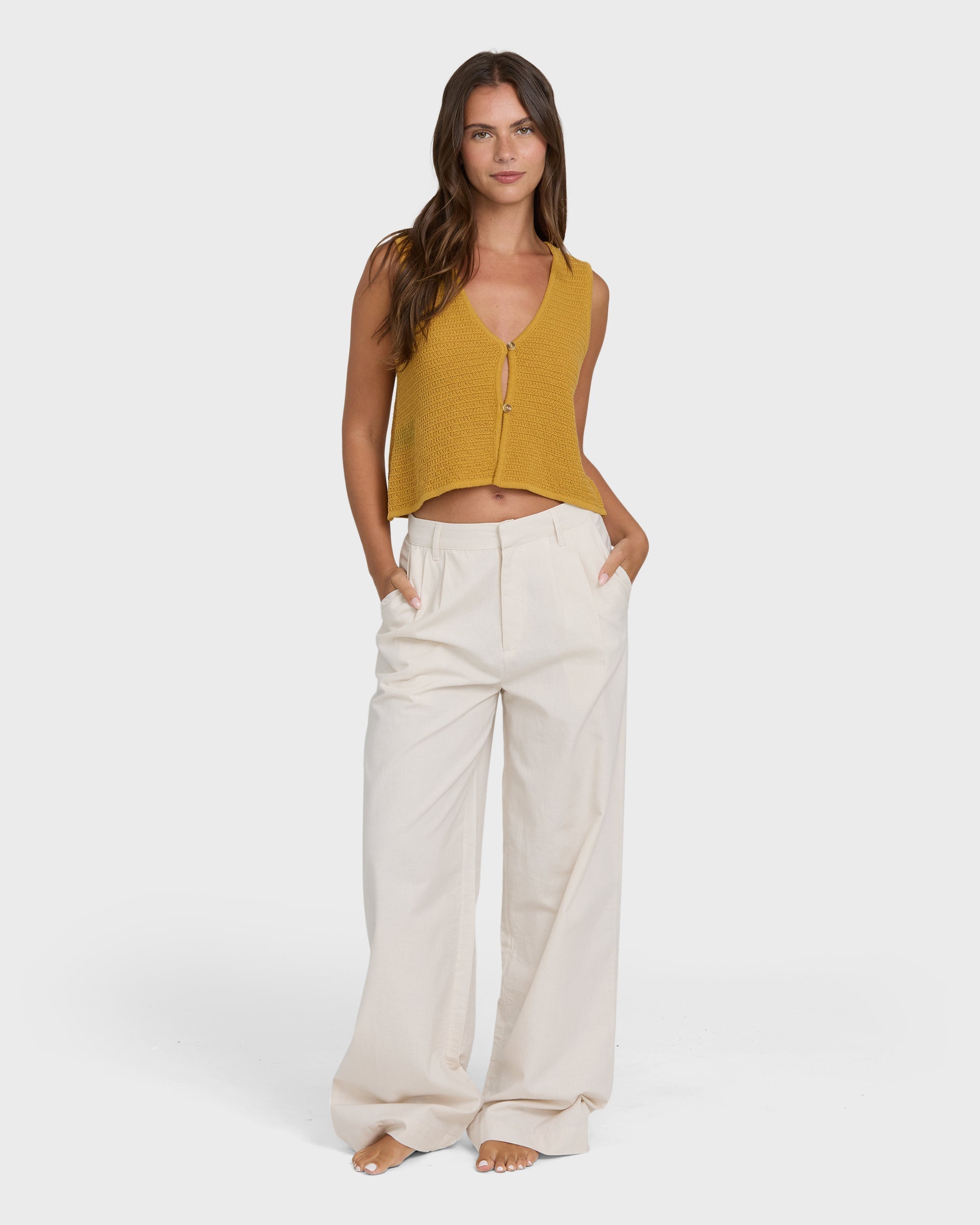 Billabong Need Now Sweater Tank Top - Wild Honey