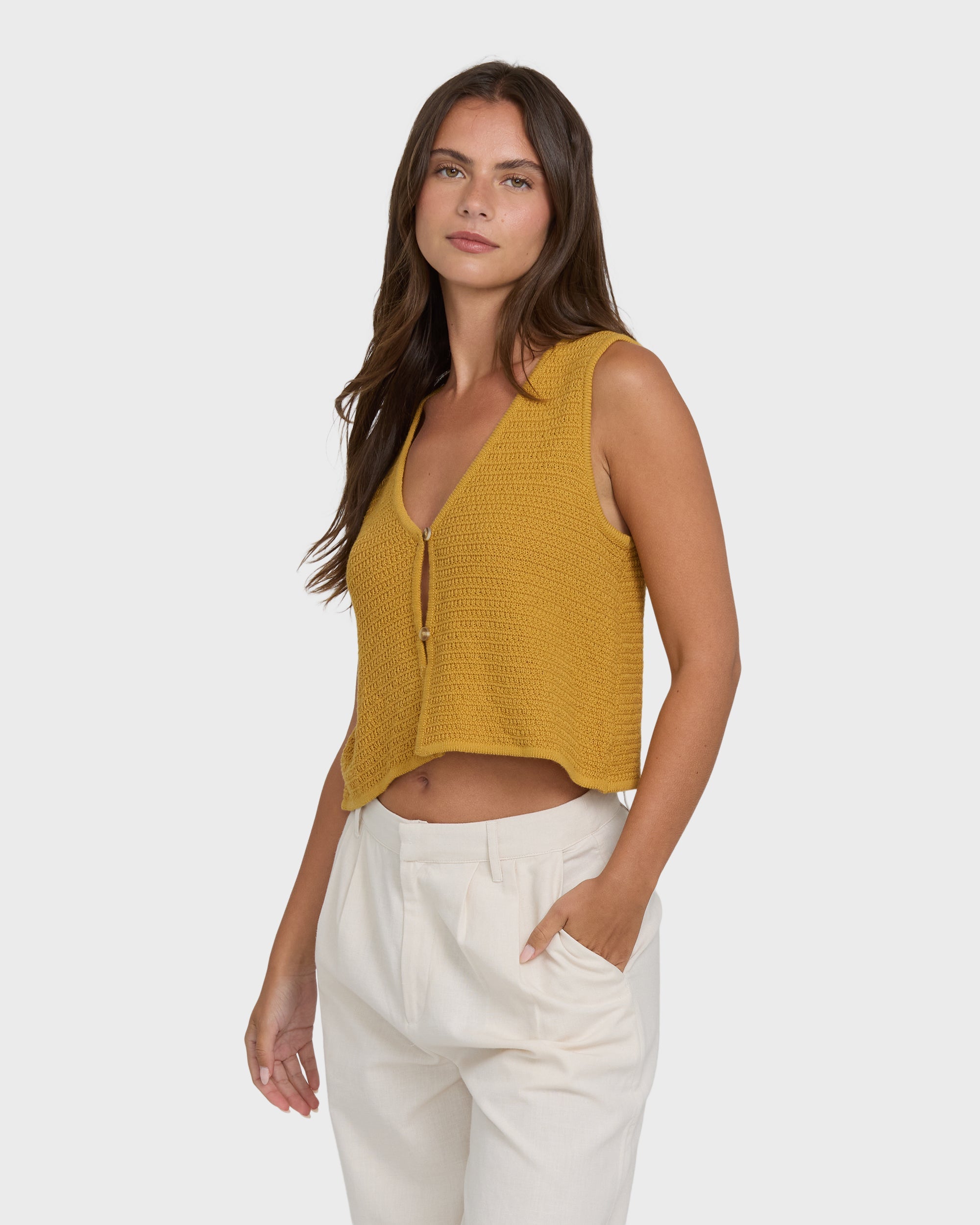 Billabong Need Now Sweater Tank Top - Wild Honey
