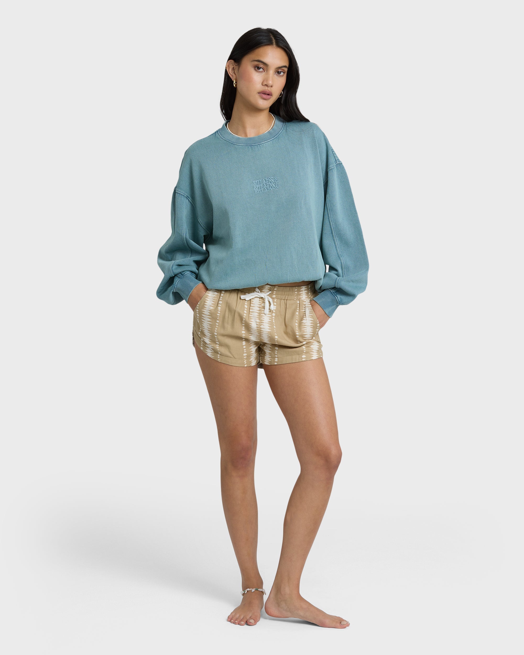 Billabong Road Trippin Print Shorts - Stone