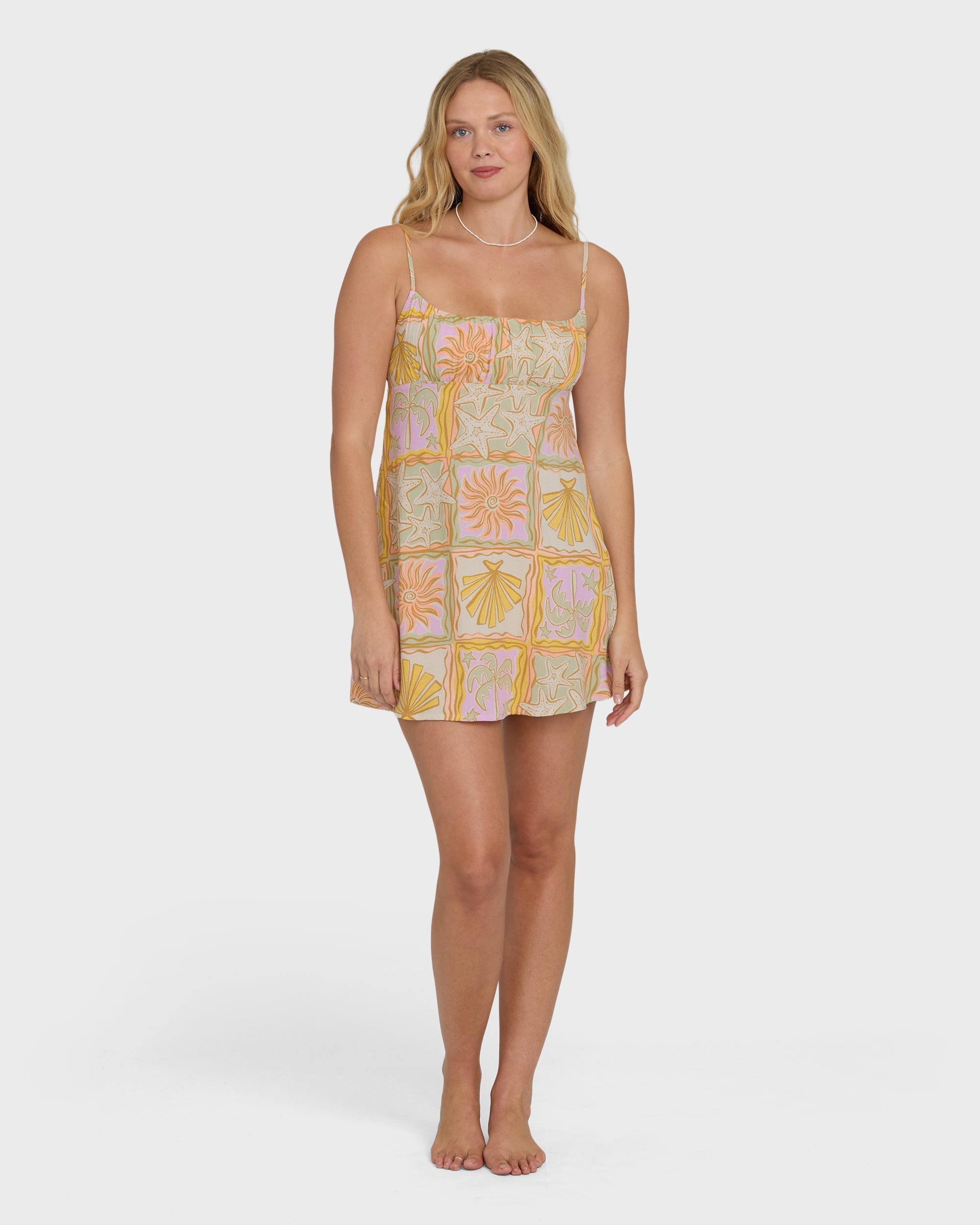 Billabong Dreaming Of Sun Mini Dress - Sweet Lilac