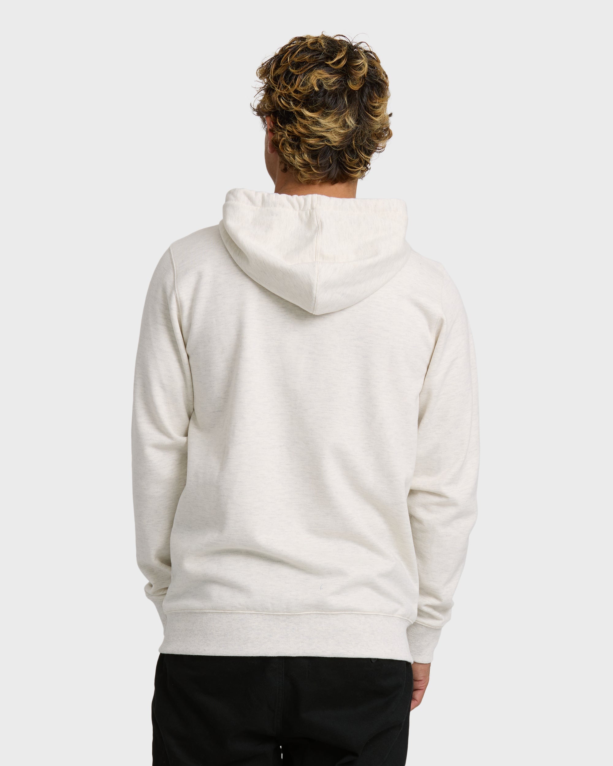 Billabong All Day Zip Front Hoodie - Oatmeal Heather.