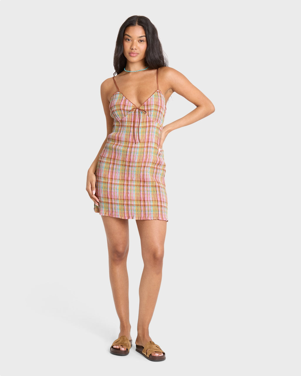 Billabong Call Me Mini Dress - Party Pink