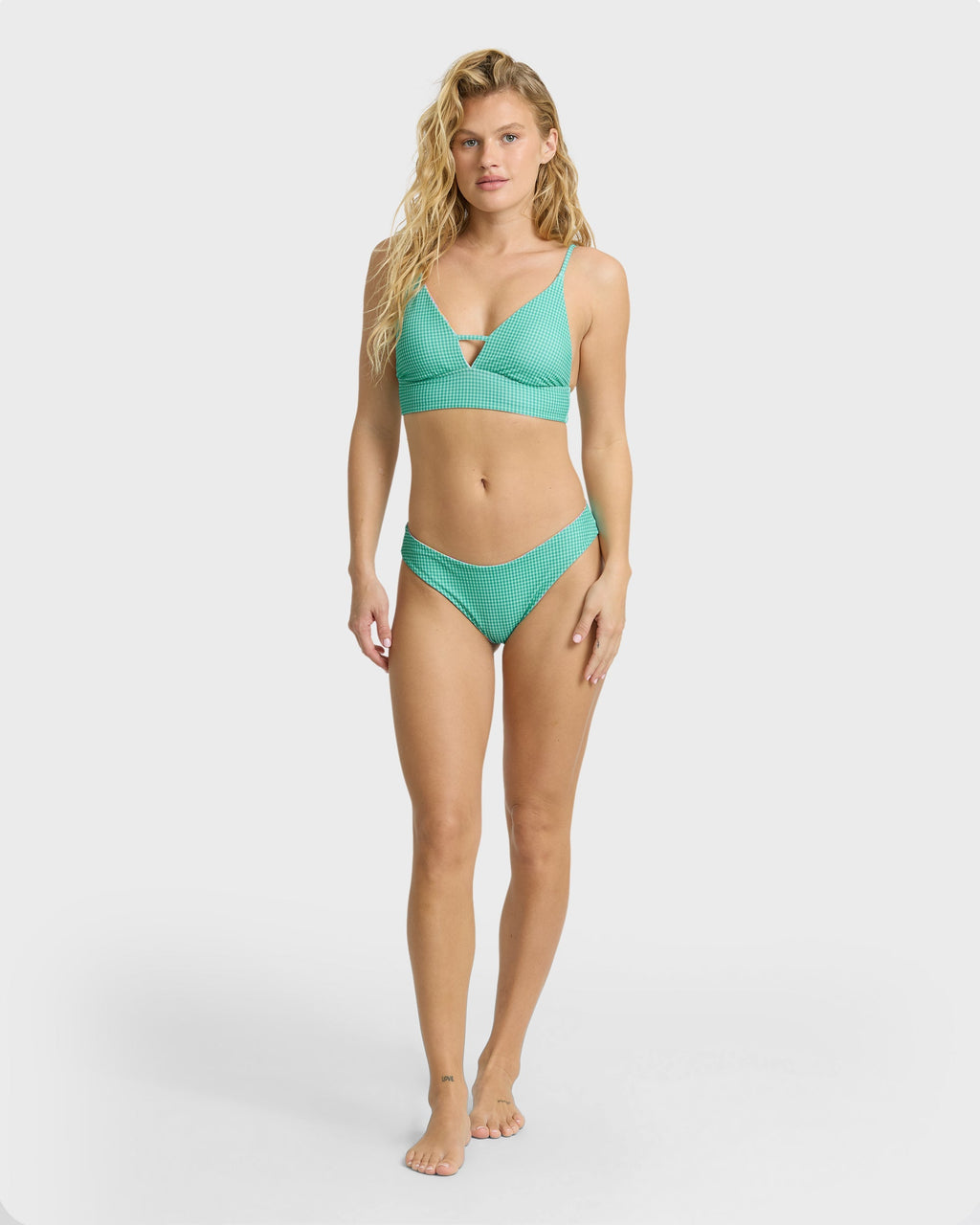 Billabong Babe Alert Reversible V-Neck Tank Top - Agave