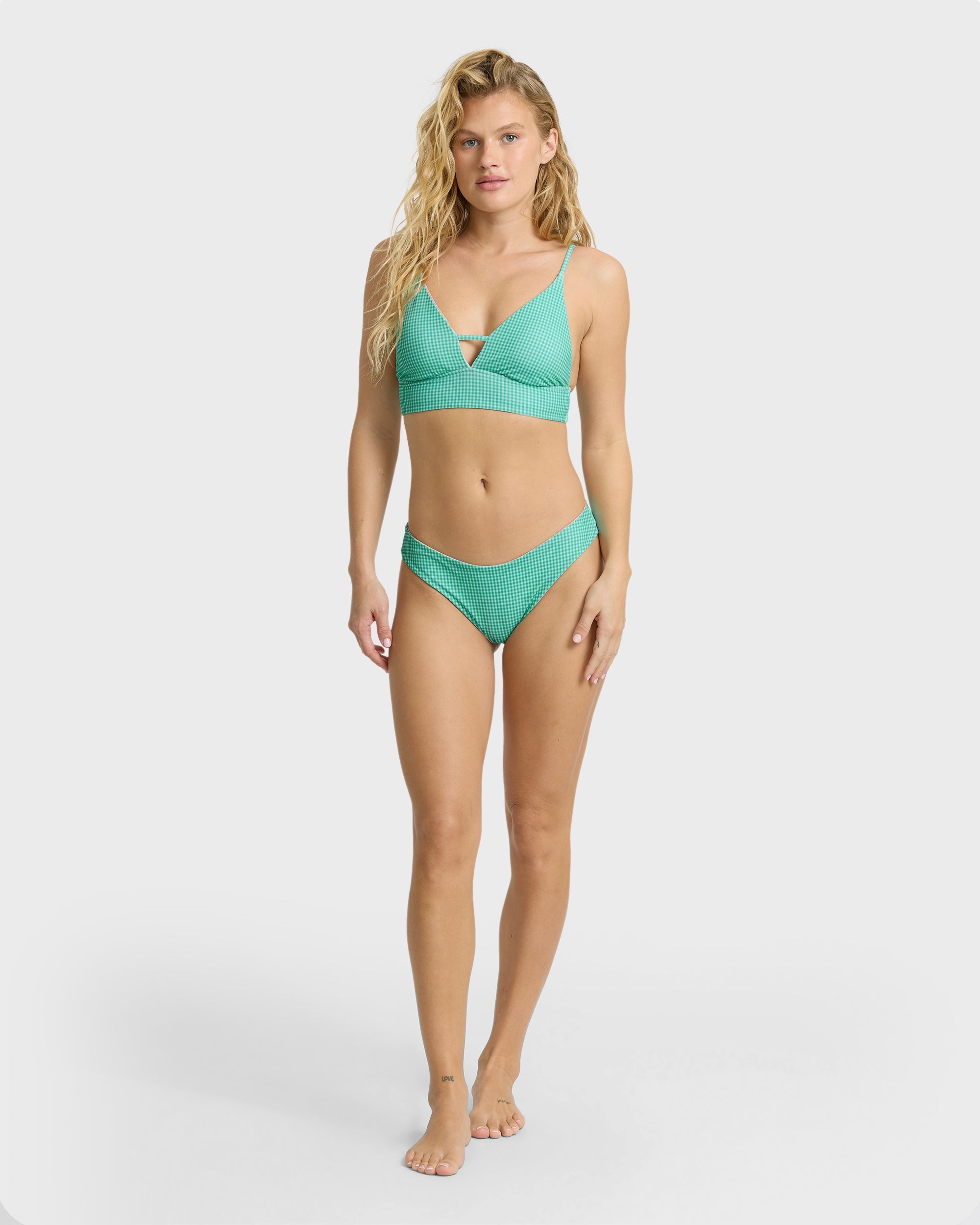 Billabong Babe Alert Reversible V-Neck Tank Top - Agave