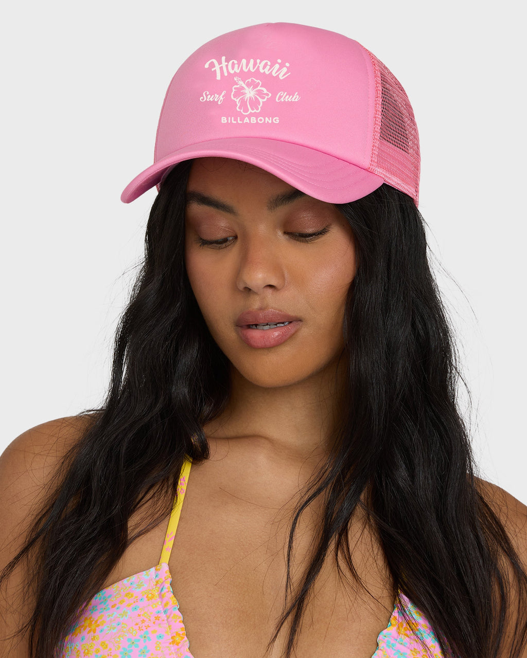 Billabong Grandpa Hawaii Trucker Hat - Party Pink