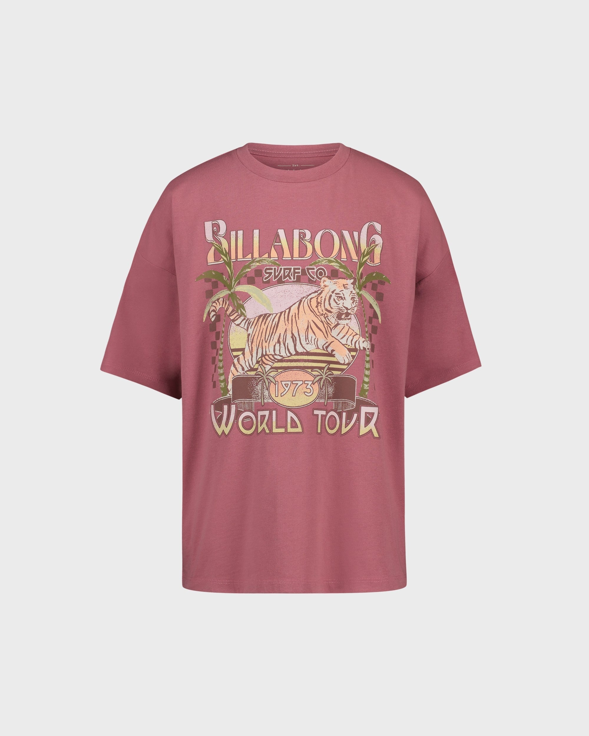 Billabong Girls Reach Hi Oversized Short Sleeve T-Shirt
