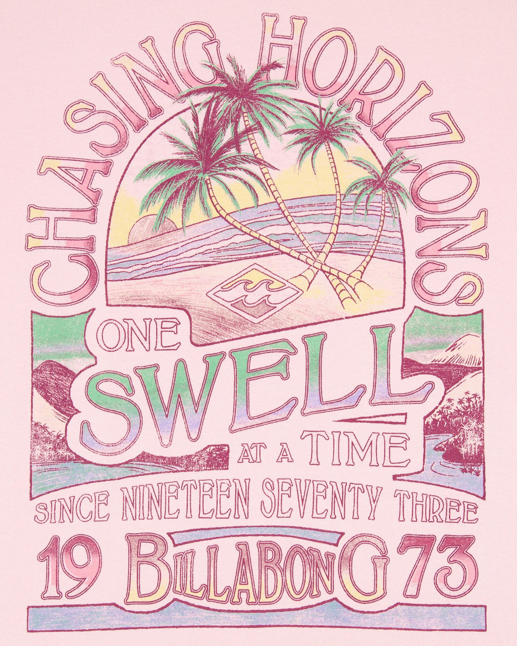 Billabong Girls Horizons Oversized Short Sleeve T-Shirt