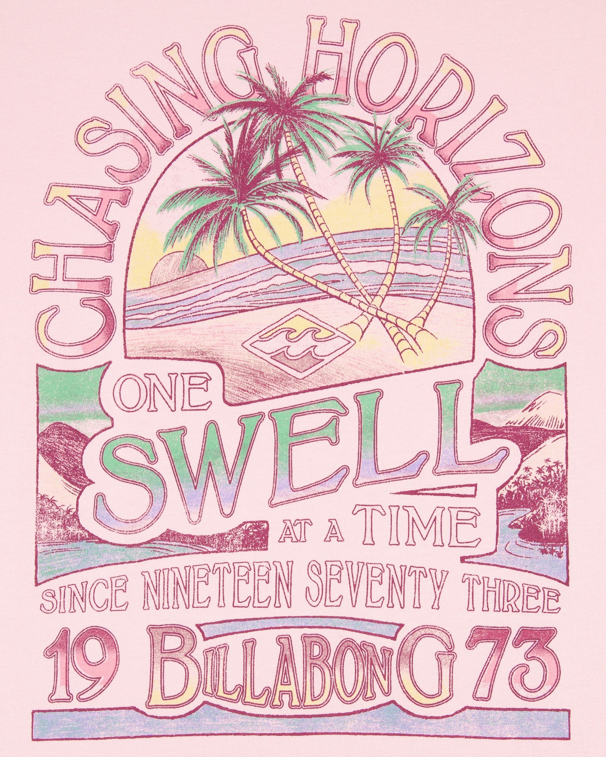 Billabong Girls Horizons Oversized Short Sleeve T-Shirt