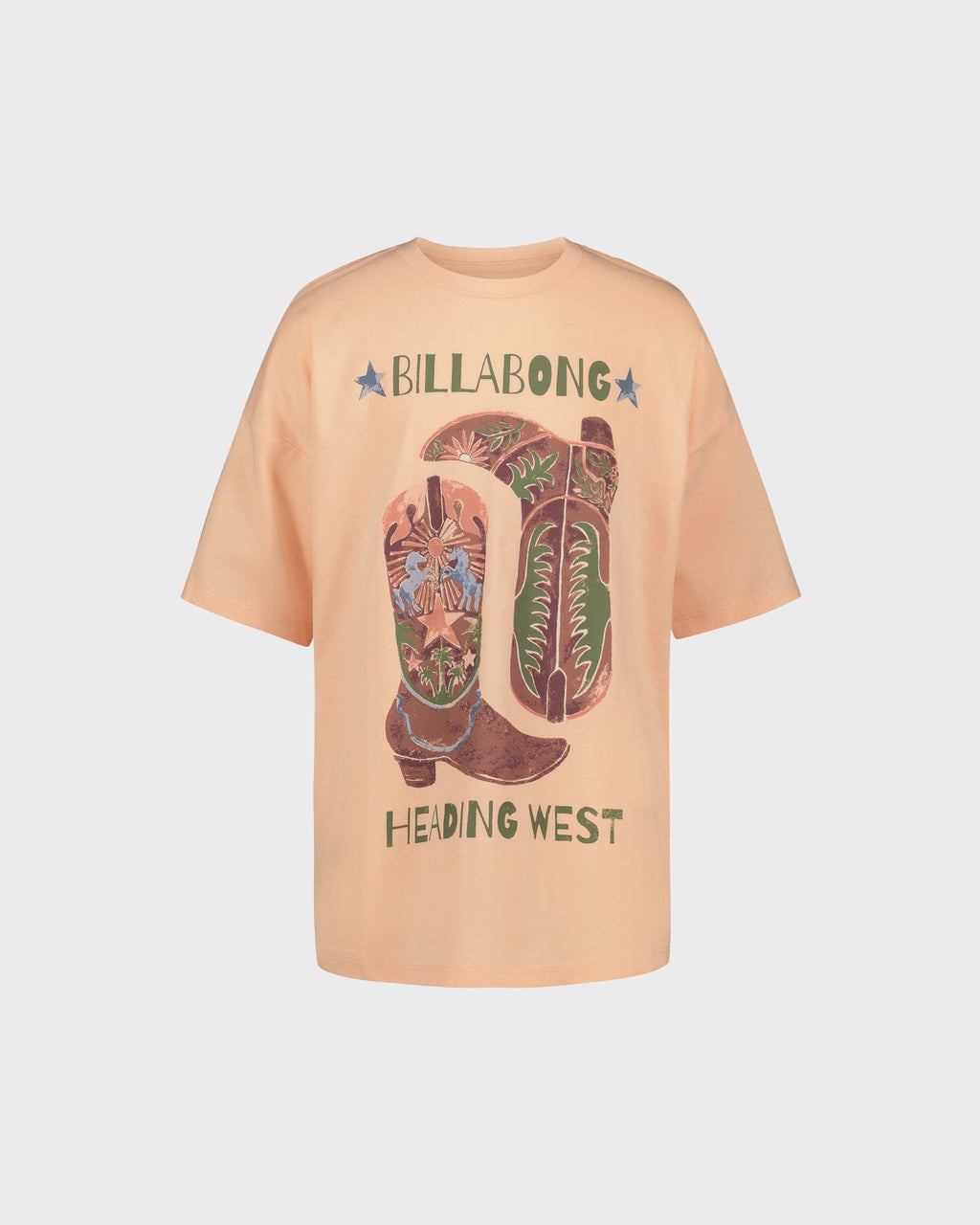 Billabong Girls Roam Oversized Short Sleeve T-Shirt