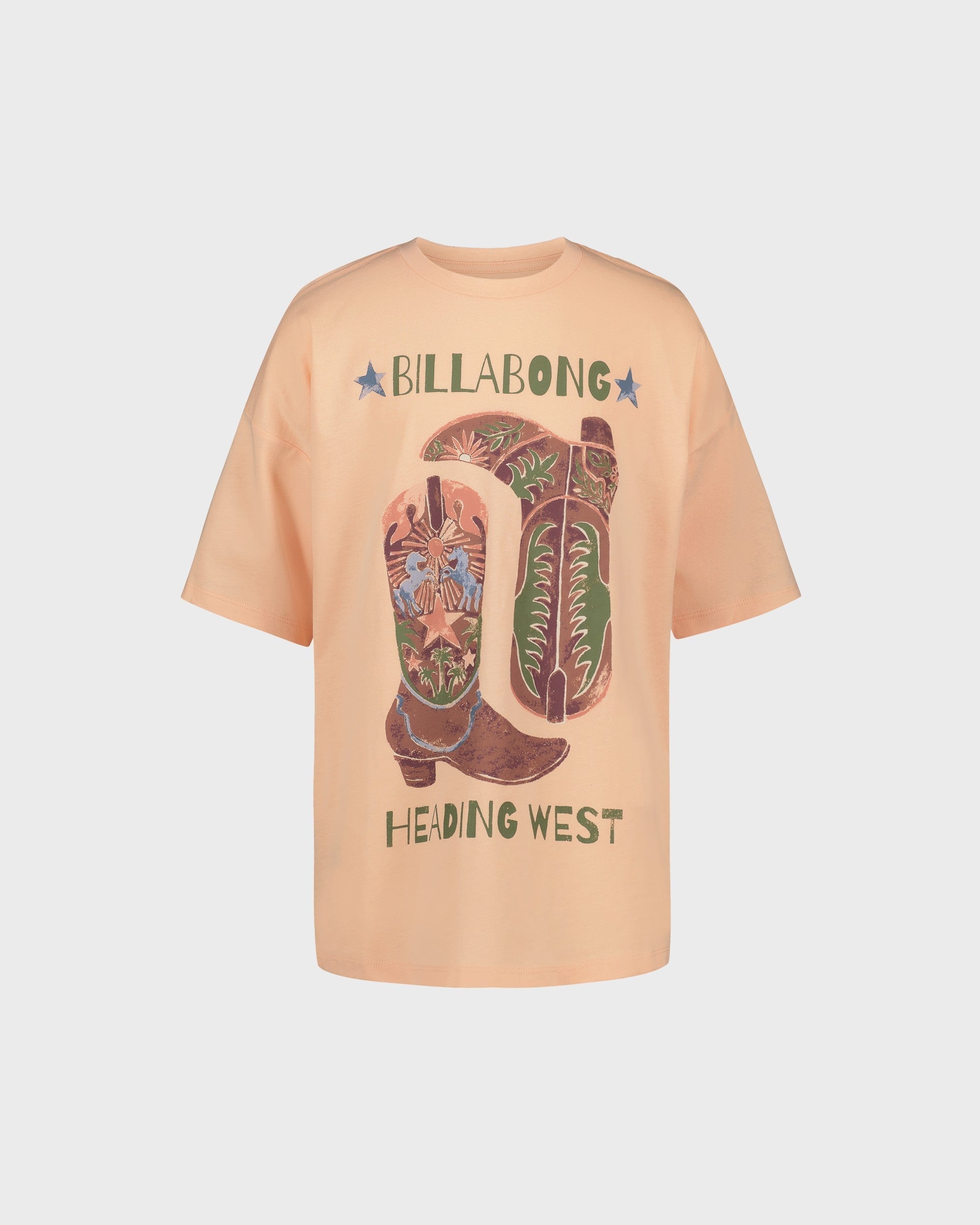 Billabong Girls Roam Oversized Short Sleeve T-Shirt