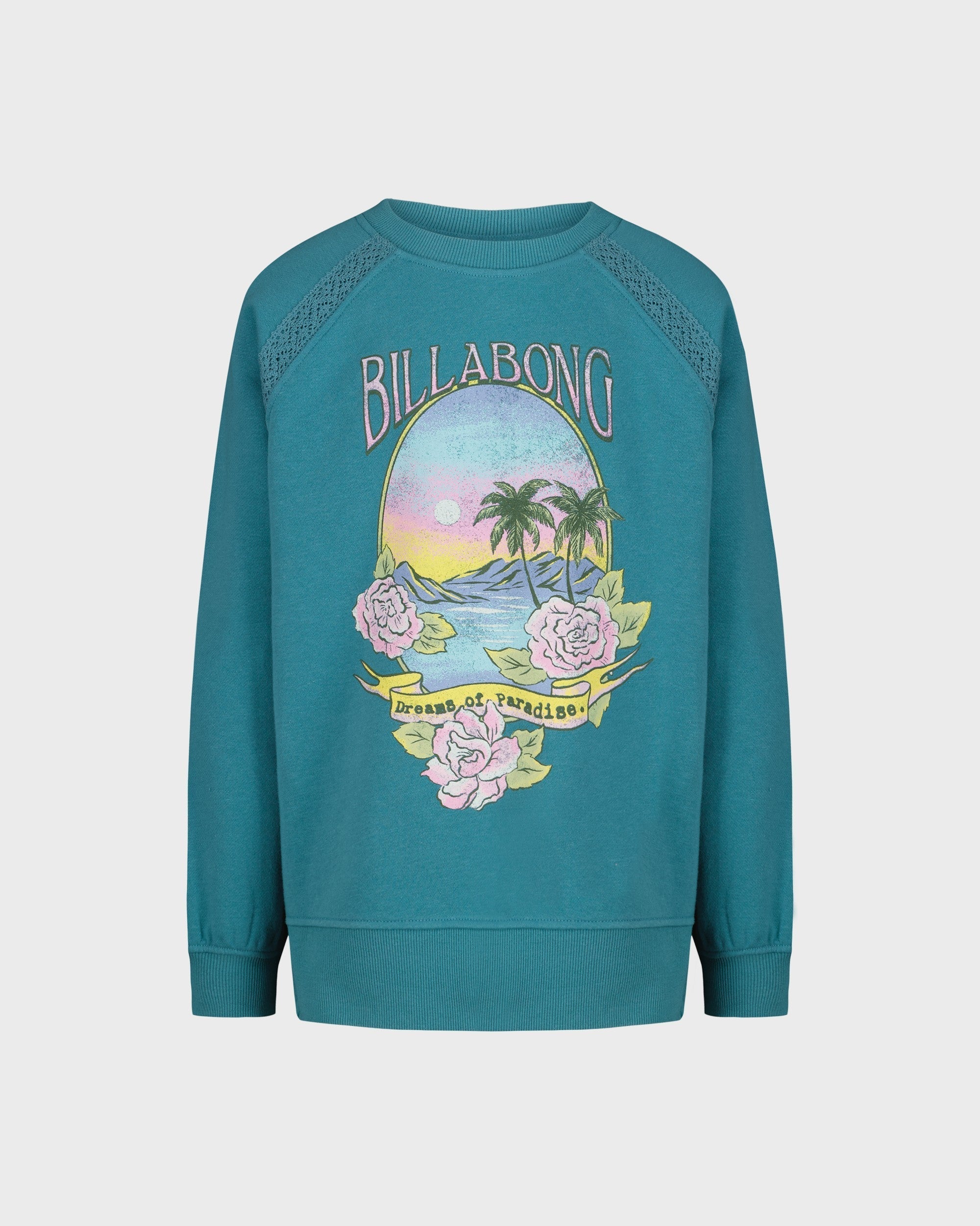 Billabong Girls Dreamy Memories Crewneck Sweatshirt