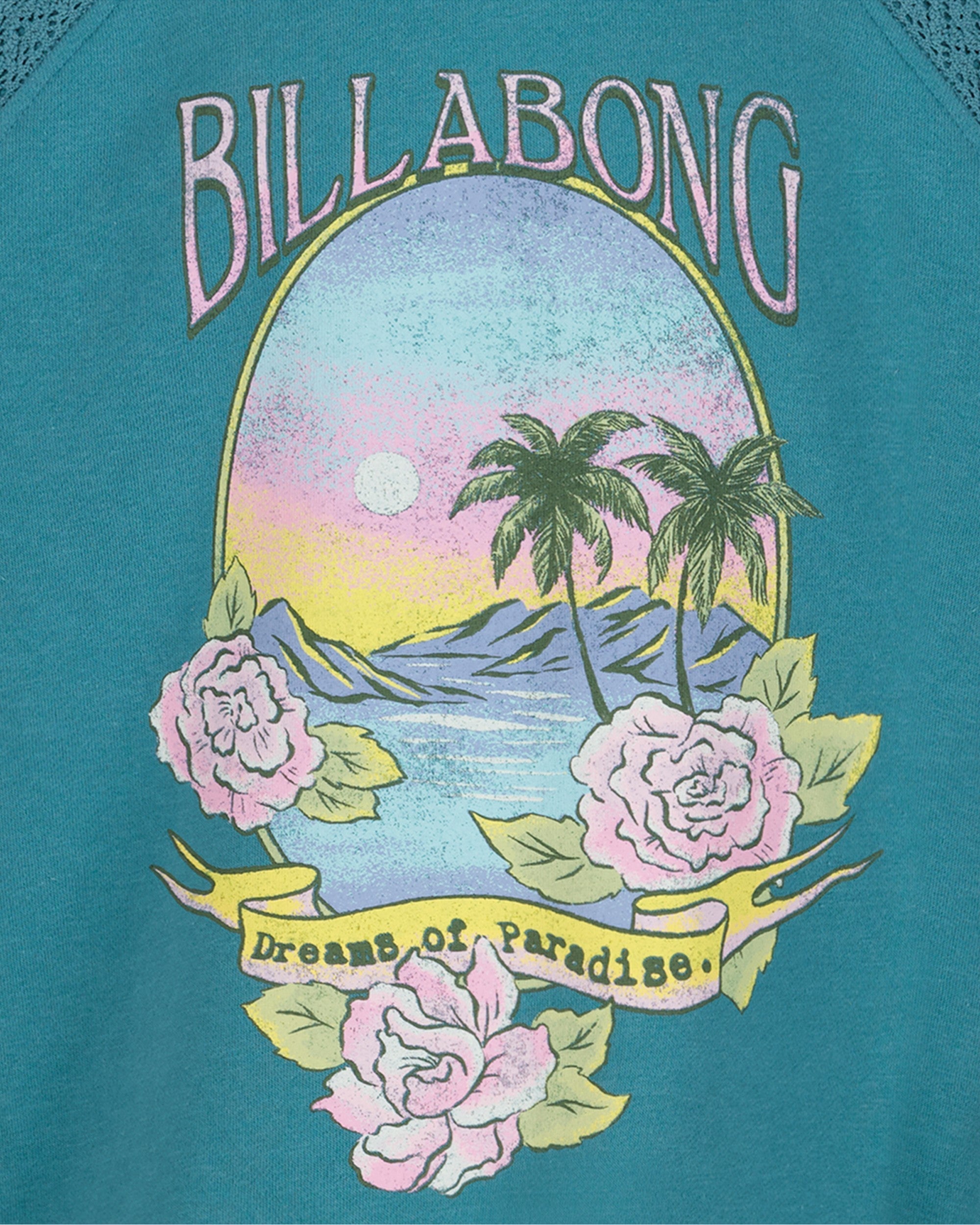 Billabong Girls Dreamy Memories Crewneck Sweatshirt