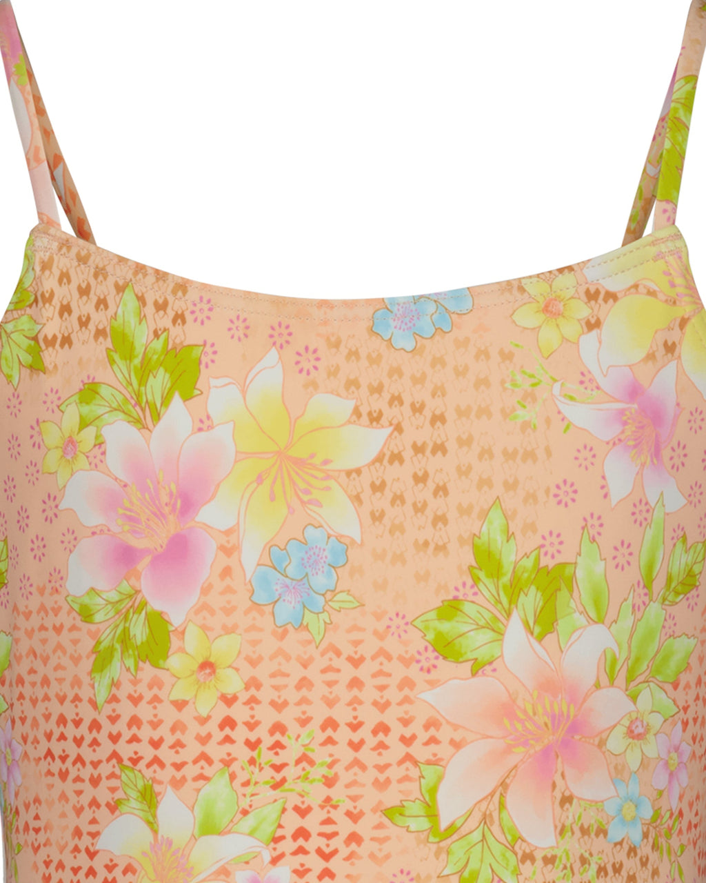 Billabong Girls Crazy For Coral One Piece Swimsuit