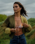 Billabong Block Out Cardigan - Green Tea