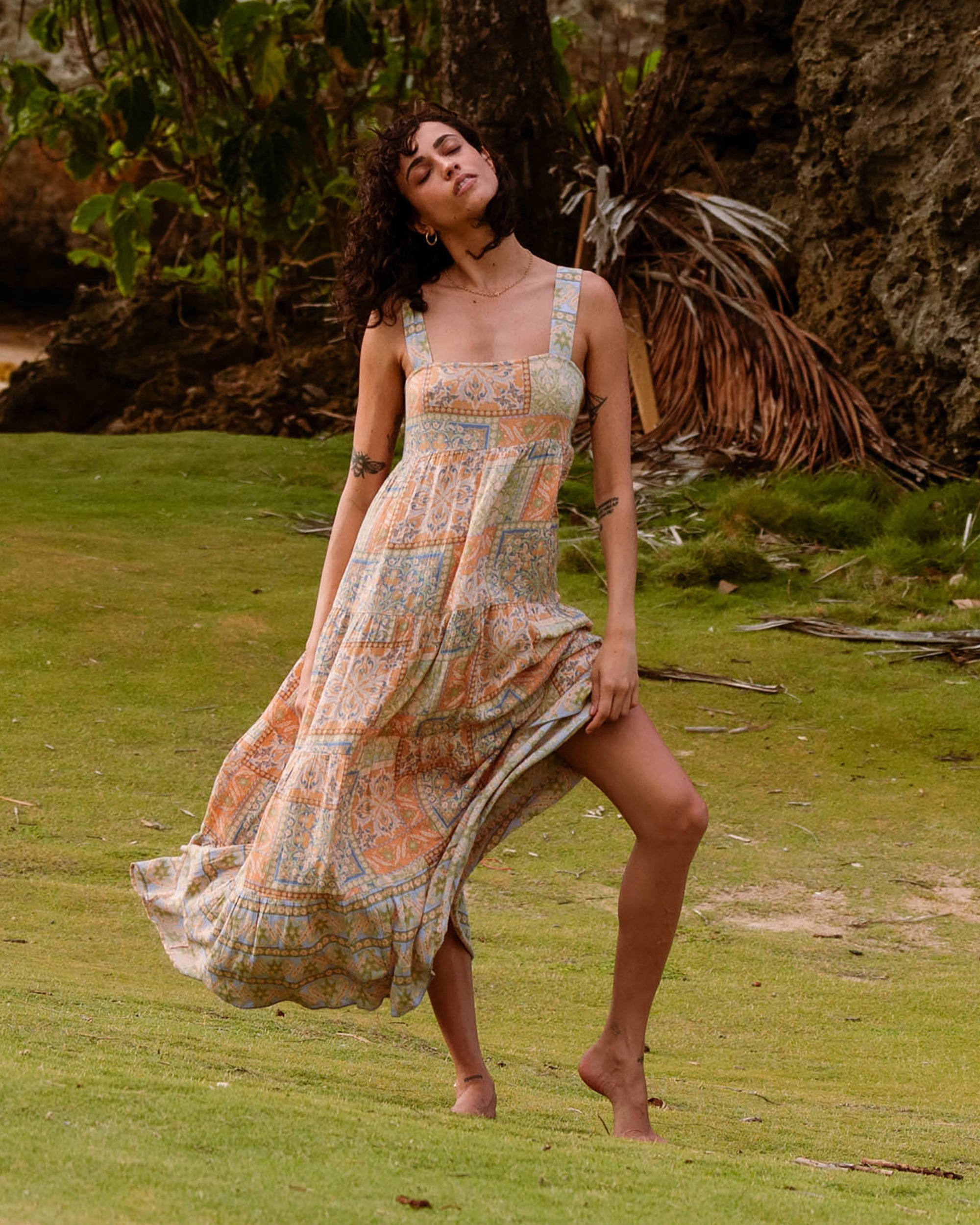 Billabong All Good Maxi Dress - Twilight Blue