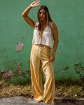 Billabong Hazy Daze Elastic Waist Pants - Brown Multi