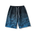 Men Leopard Quick Dry Polyester Beach Swim Board Shorts