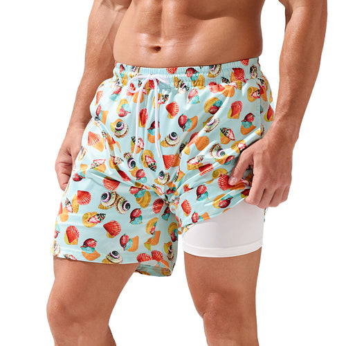 Men's Stylish Printed Beach Swim Trunks