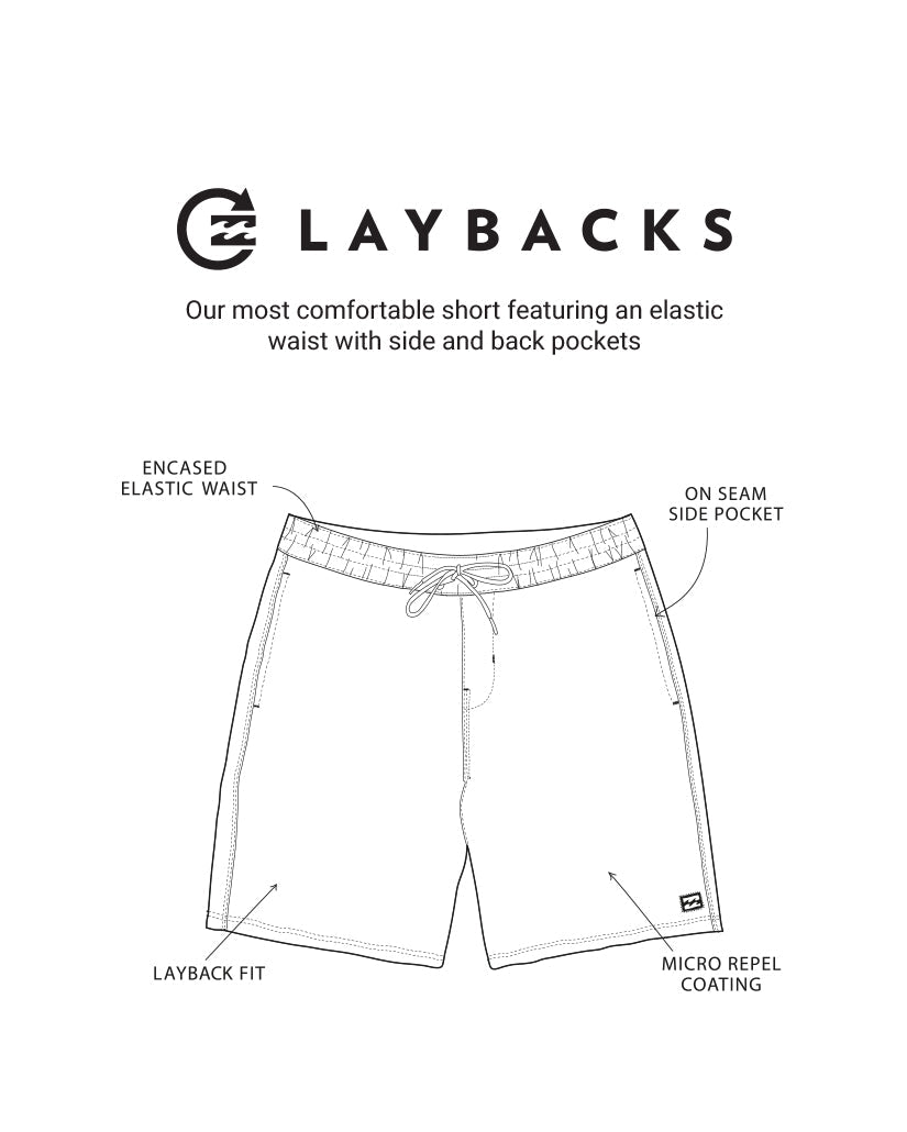 Billabong Good Times Layback 16 Trunks - Deep Blue