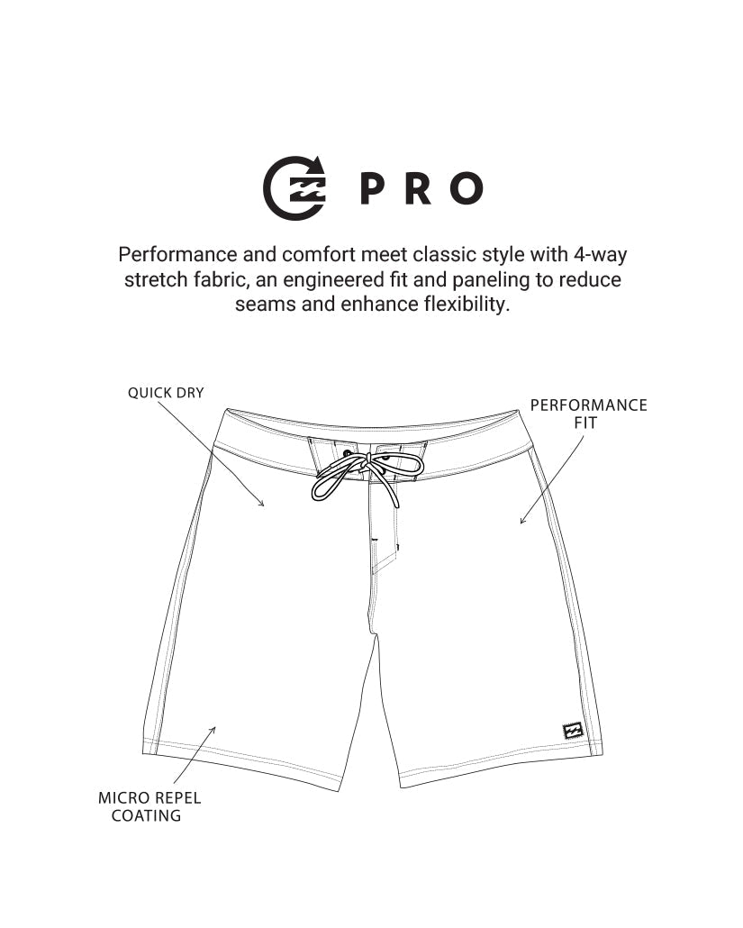 Billabong Fluid Pro Performance 21 Boardshorts - Black