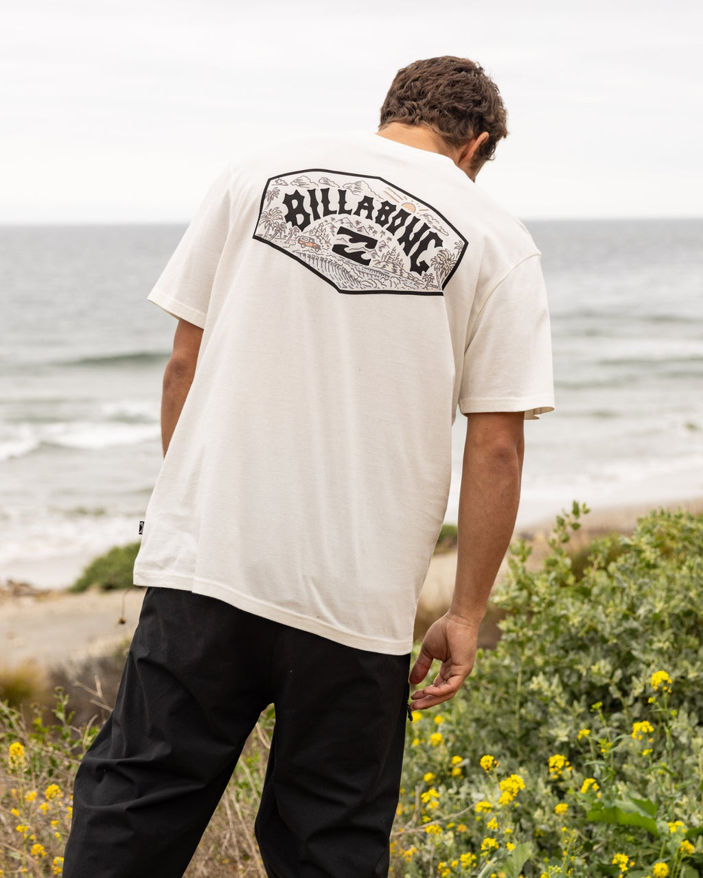 Billabong Scenic Arch Adiv Premium Short Sleeve T-Shirt - Off White